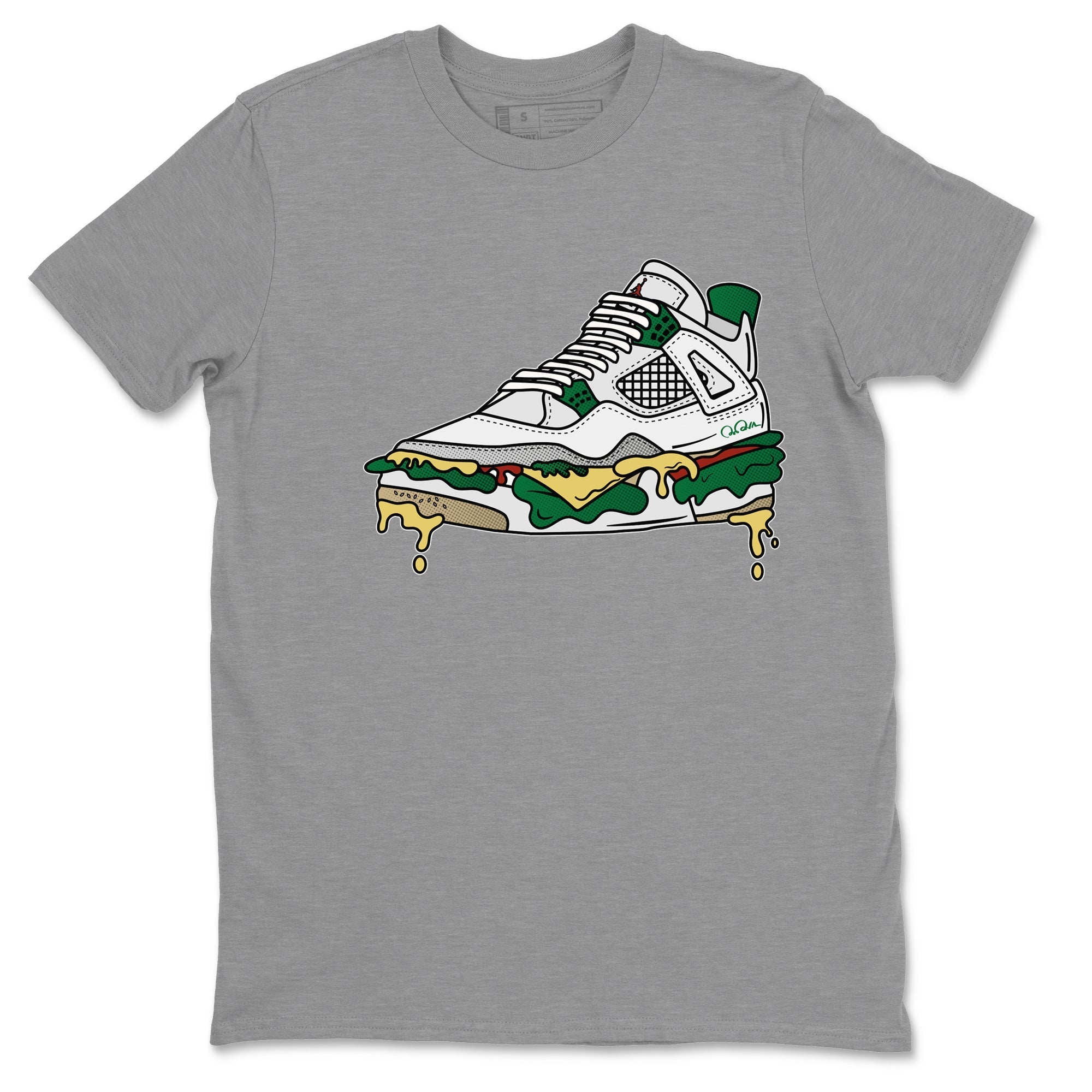 Shoe Sandwich Unisex Tops - Air Jordan 4 Pine Green