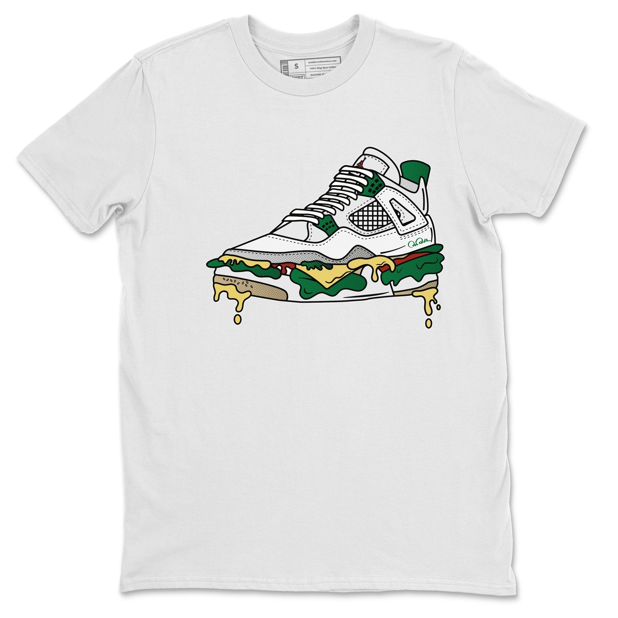 Shoe Sandwich Unisex Tops - Air Jordan 4 Pine Green
