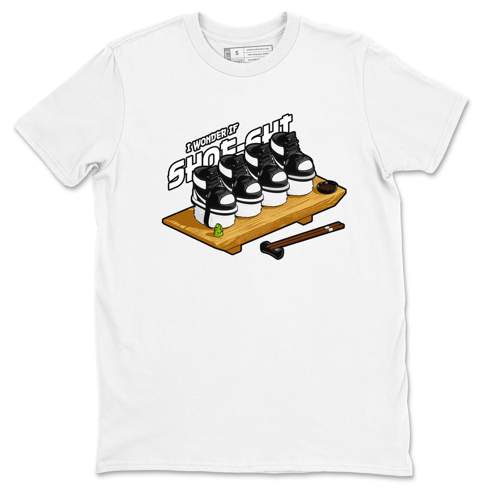 Shoe-Shi snkmatch Tees - Air Jordan 1 Black White