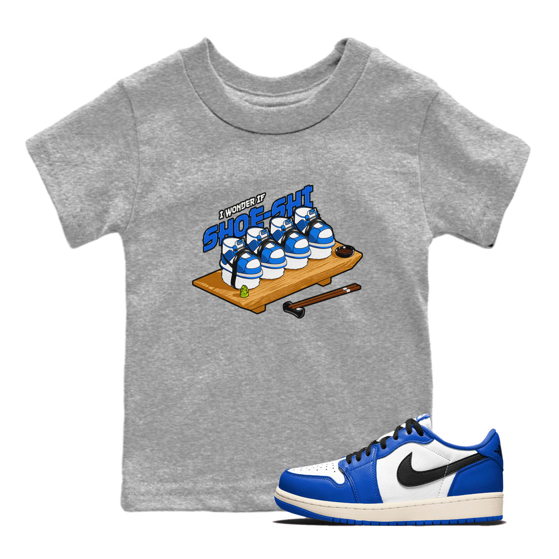 Shoe-Shi snkmatch Tees Kids - Air Jordan 1 Game Royal