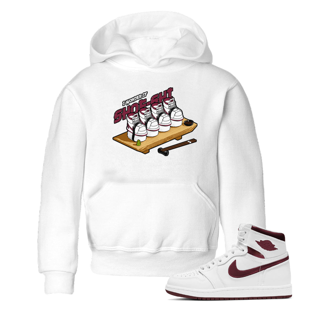 Shoe-Shi snkmatch Tee Kids - Air Jordan 1 Metallic Burgundy
