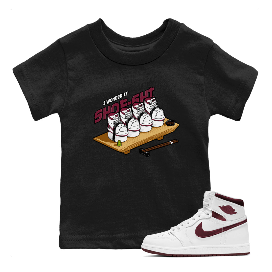 Shoe-Shi snkmatch Tee Kids - Air Jordan 1 Metallic Burgundy