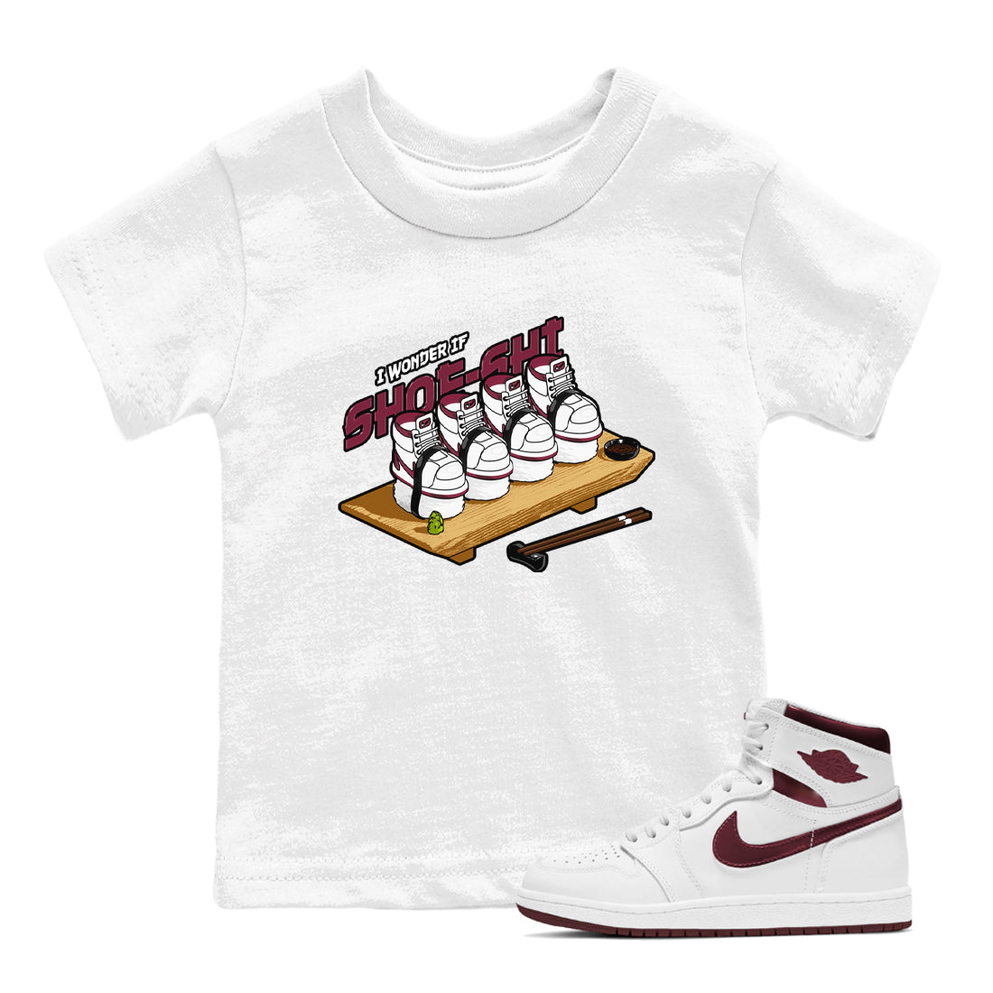 Shoe-Shi snkmatch Tee Kids - Air Jordan 1 Metallic Burgundy