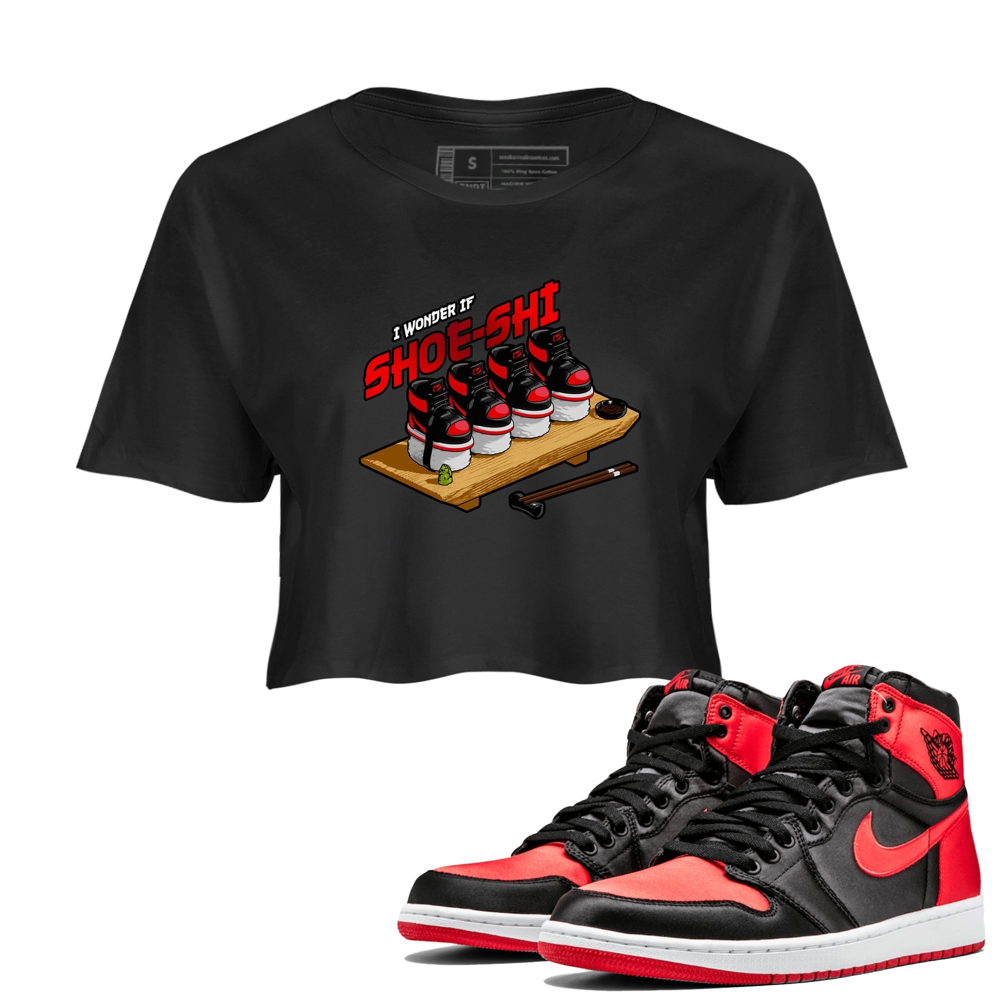 Shoe-Shi snkmatch Women's Top - Air Jordan 1 Satin Bred