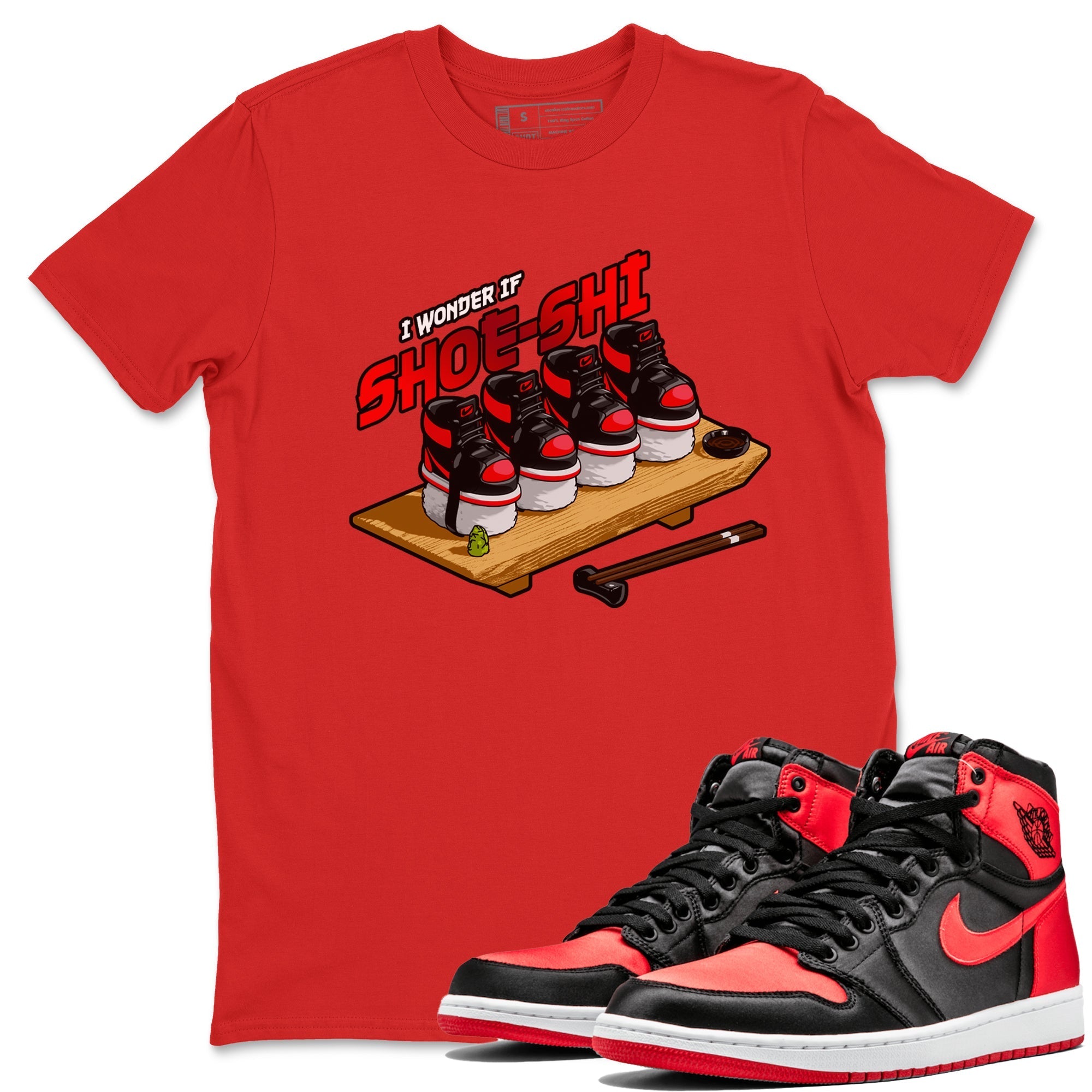Shoe-Shi snkmatch Tee - Air Jordan 1 Satin Bred