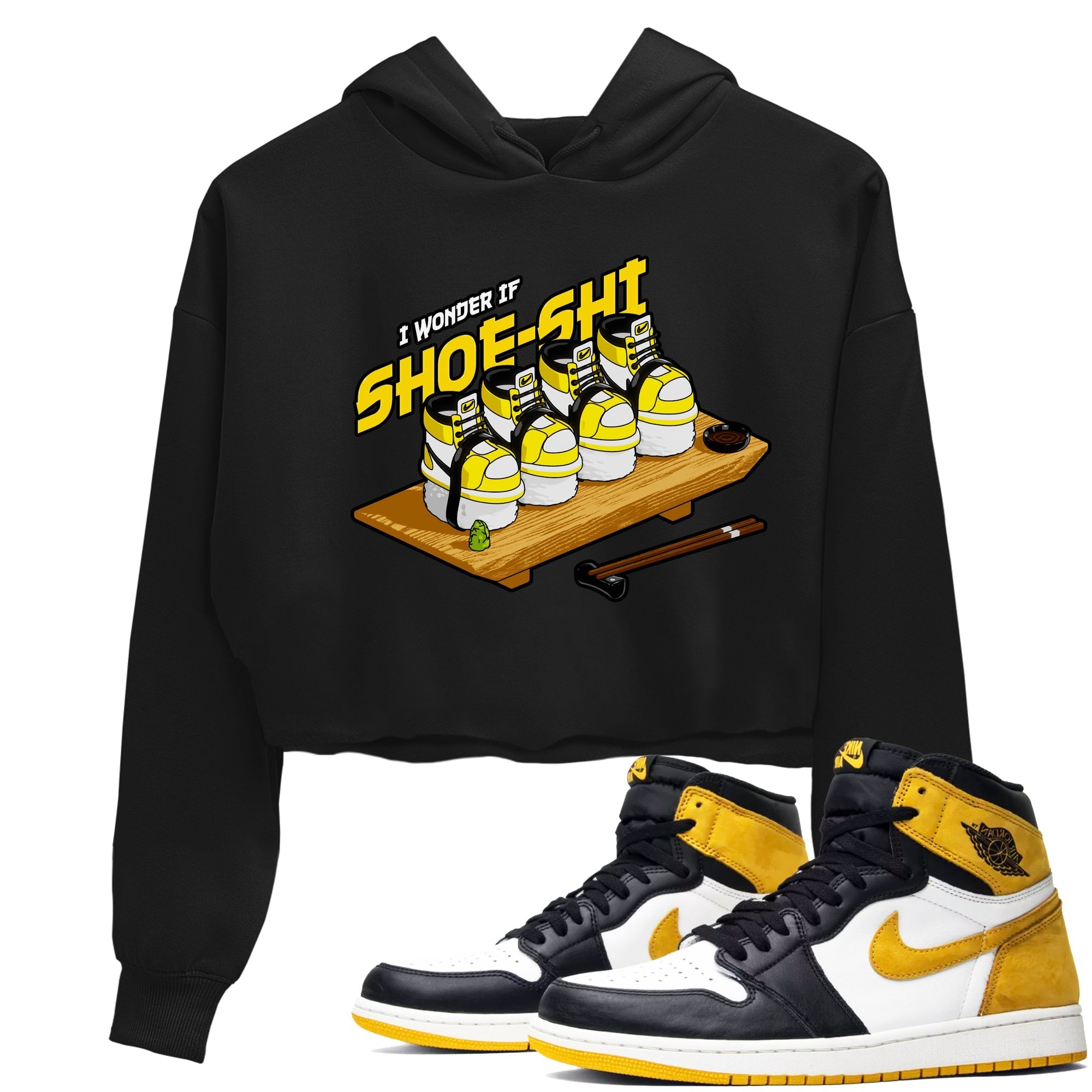 Shoe-Shi snkmatch Women's Top - Air Jordan 1 Yellow Ochre