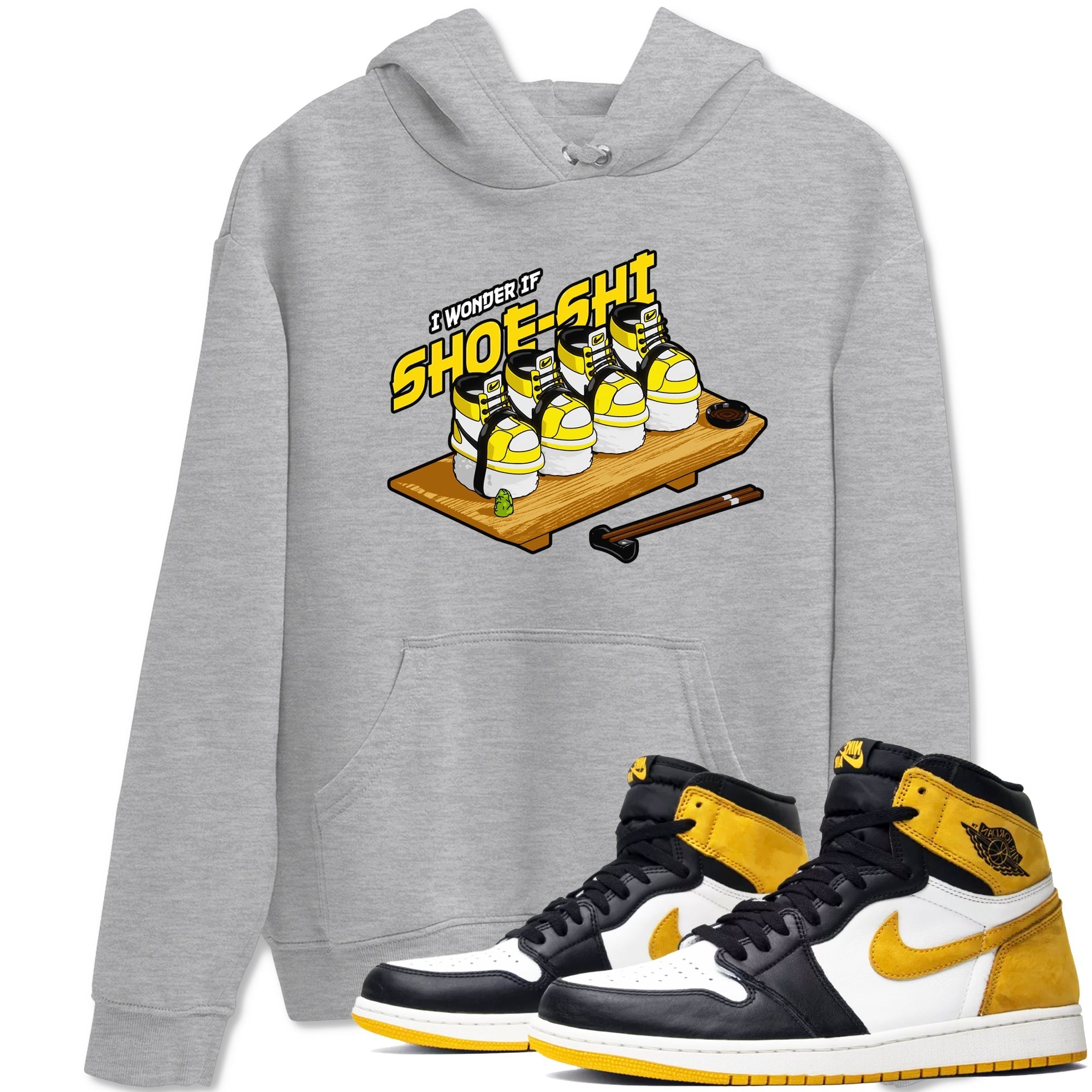 Shoe-Shi snkmatch Tees - Air Jordan 1 Yellow Ochre
