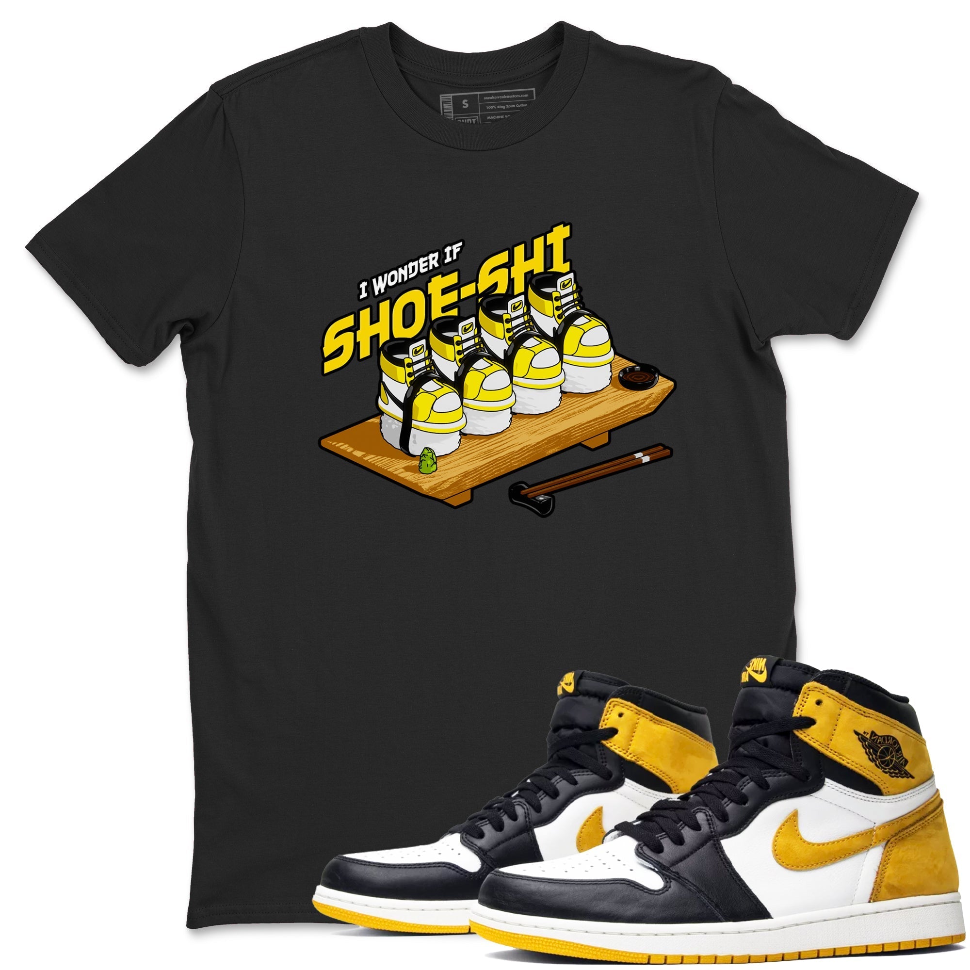 Shoe-Shi snkmatch Tees - Air Jordan 1 Yellow Ochre