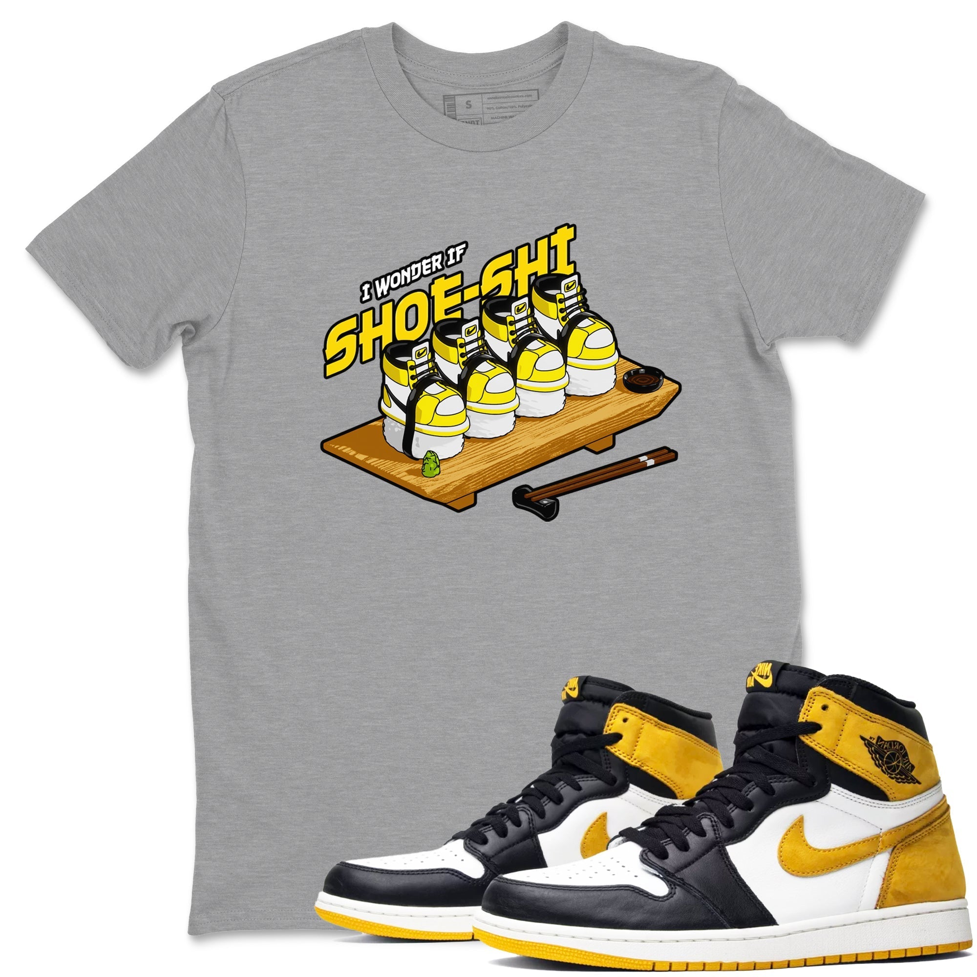Shoe-Shi snkmatch Tees - Air Jordan 1 Yellow Ochre
