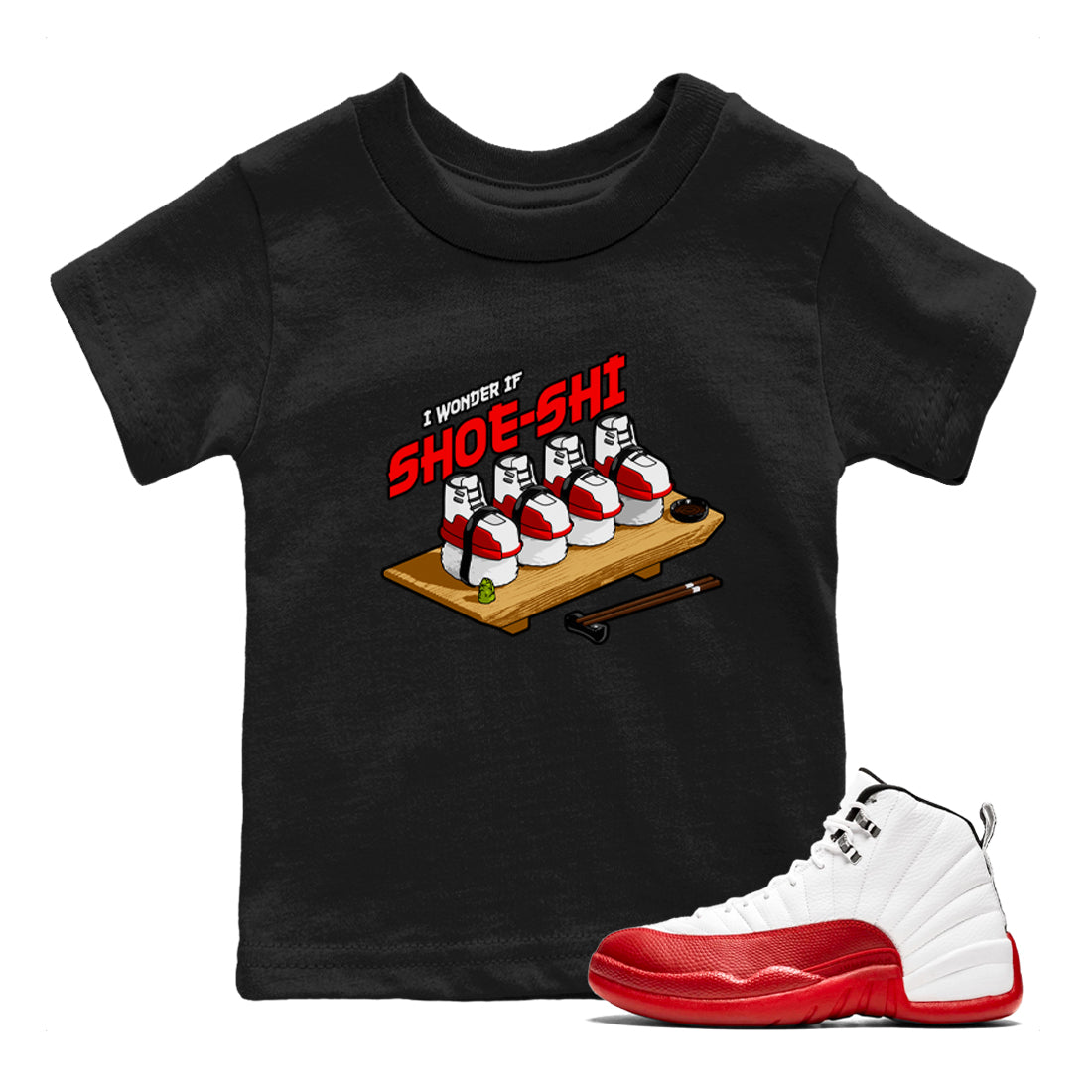 Shoe-Shi snkmatch Tee Kids - Air Jordan 12 Cherry