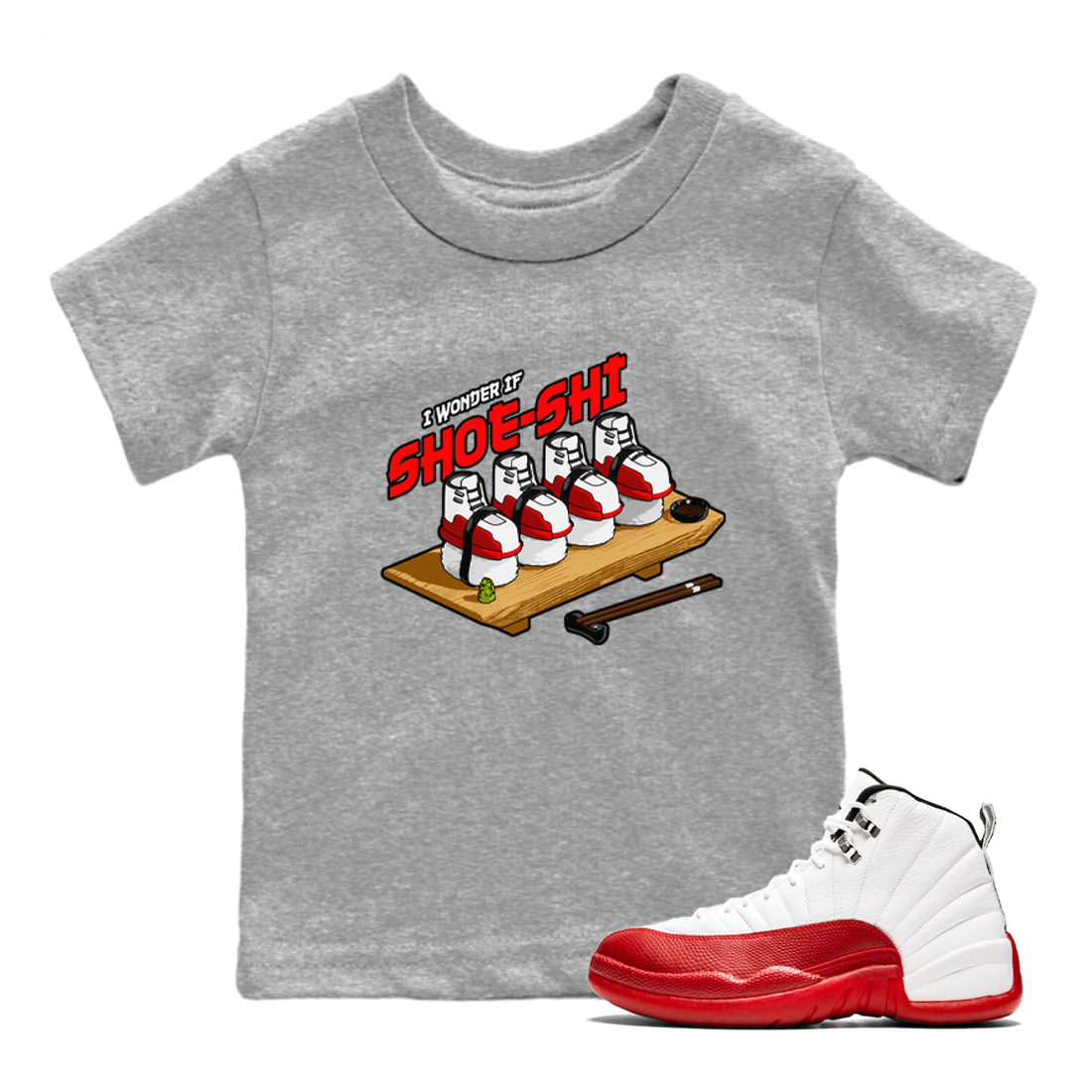 Shoe-Shi snkmatch Tee Kids - Air Jordan 12 Cherry