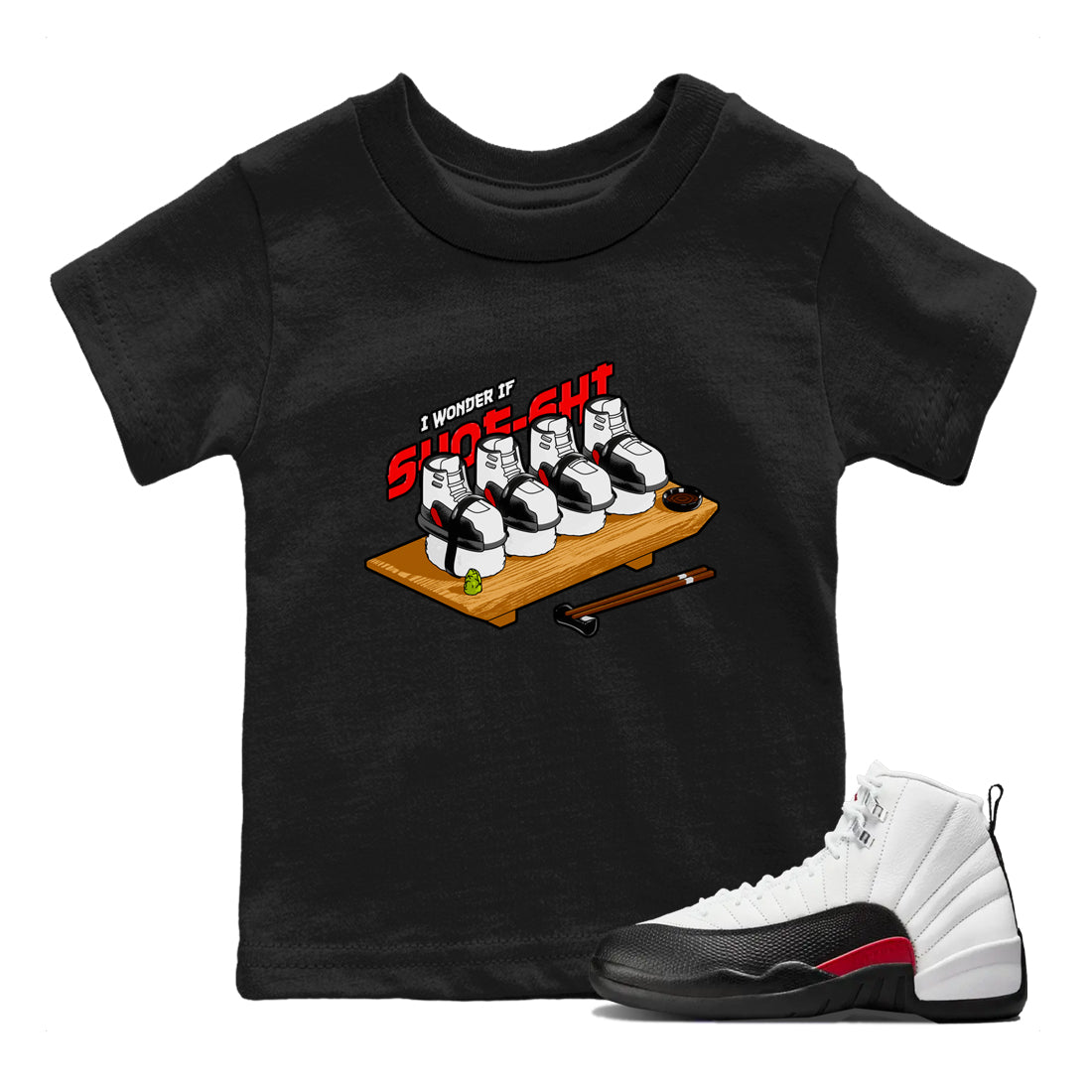 Shoe-Shi snkmatch Tees Kids - Air Jordan 12 Taxi Flip