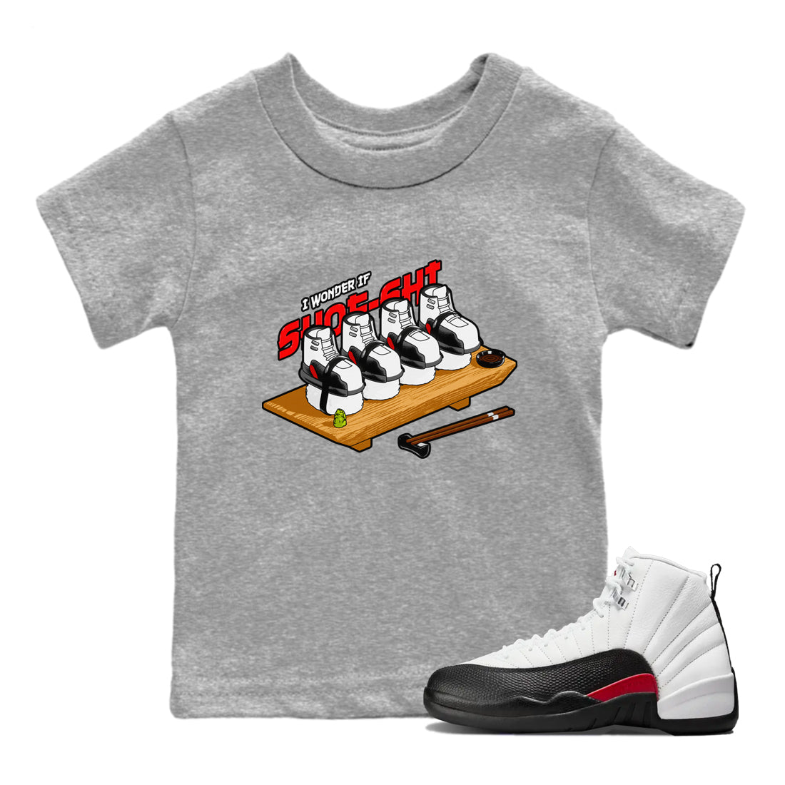 Shoe-Shi snkmatch Tees Kids - Air Jordan 12 Taxi Flip
