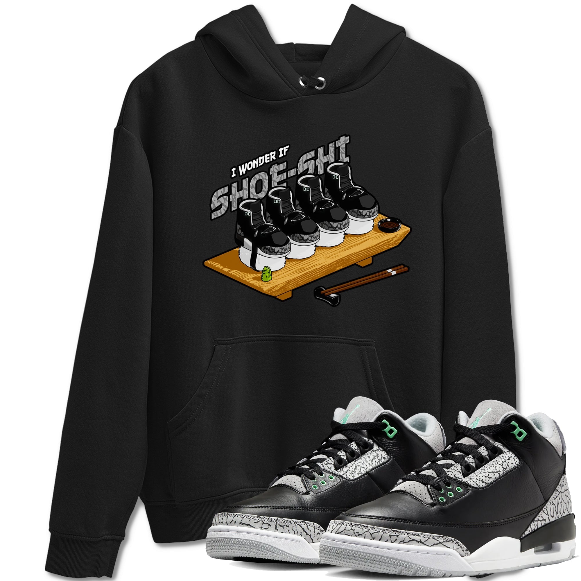 Shoe-Shi snkmatch Tees - Air Jordan 3 Green Glow