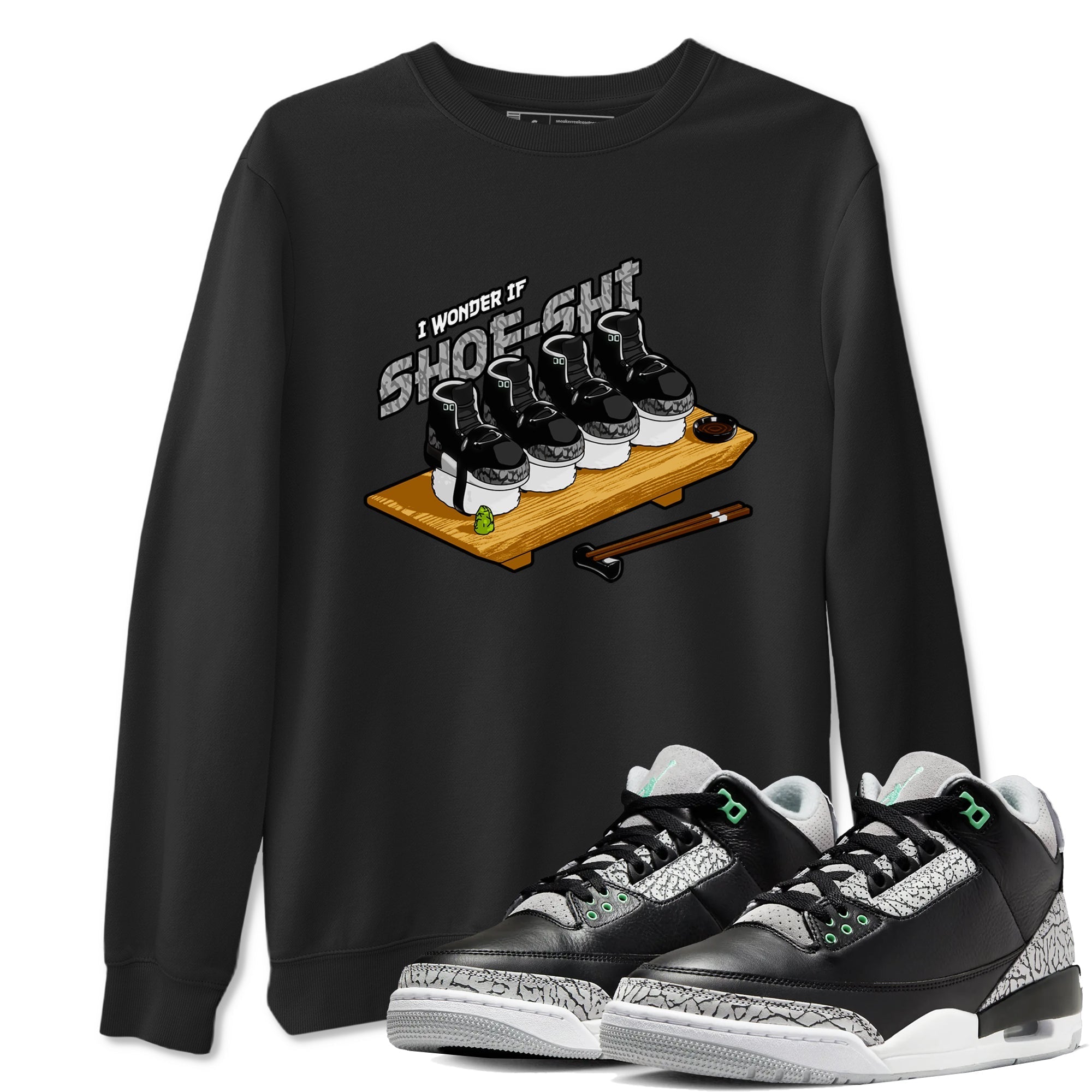 Shoe-Shi snkmatch Tees - Air Jordan 3 Green Glow