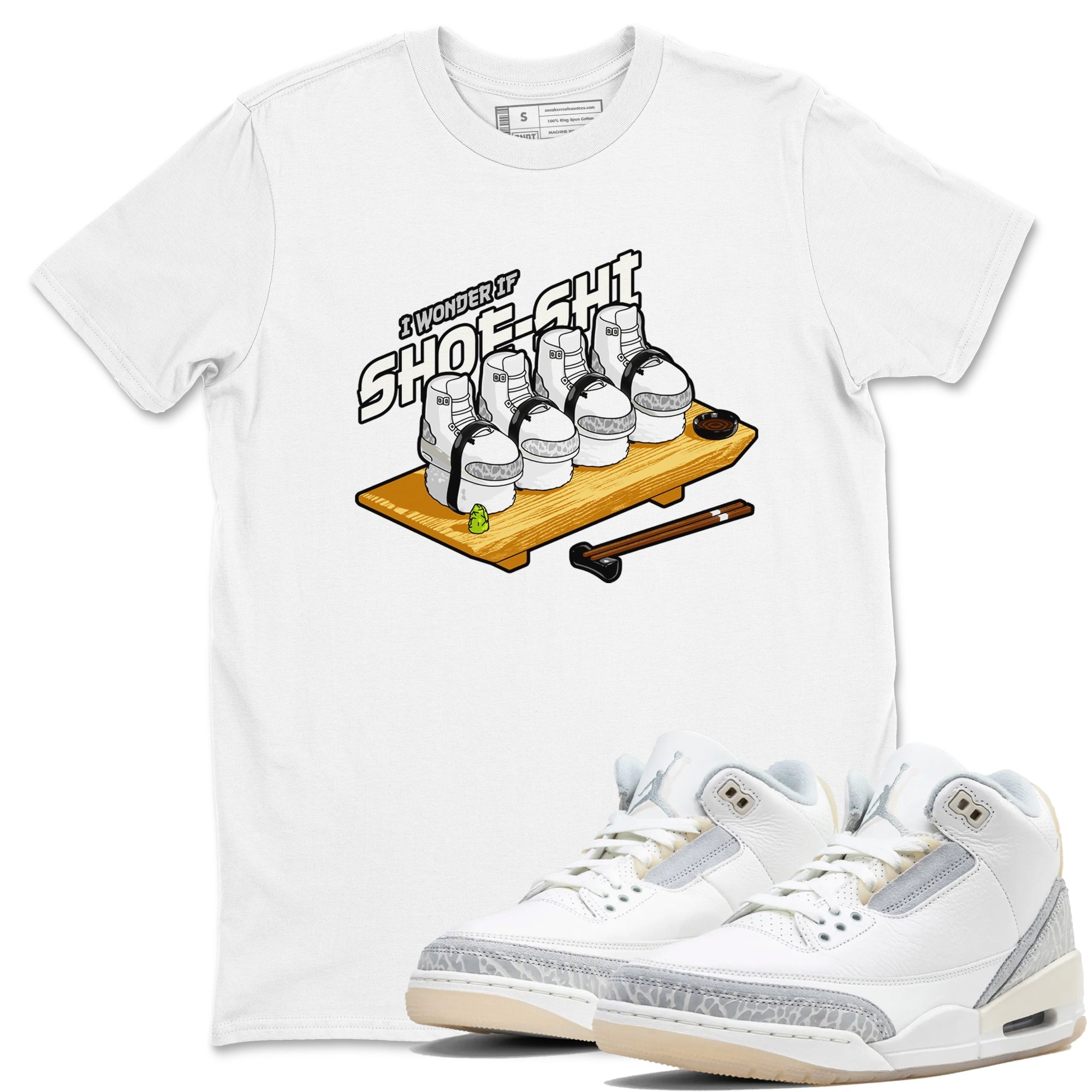 Shoe-Shi snkmatch Tees - Air Jordan 3 Ivory