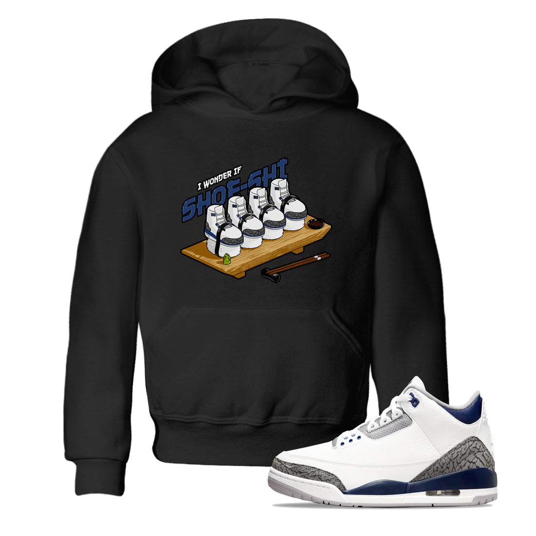Shoe-Shi snkmatch Tees Kids - Air Jordan 3 Midnight Navy 2023
