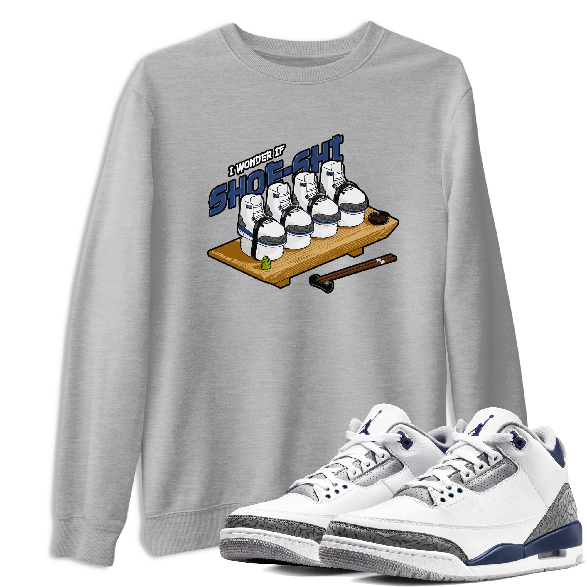Shoe-Shi snkmatch Tees - Air Jordan 3 Midnight Navy 2023