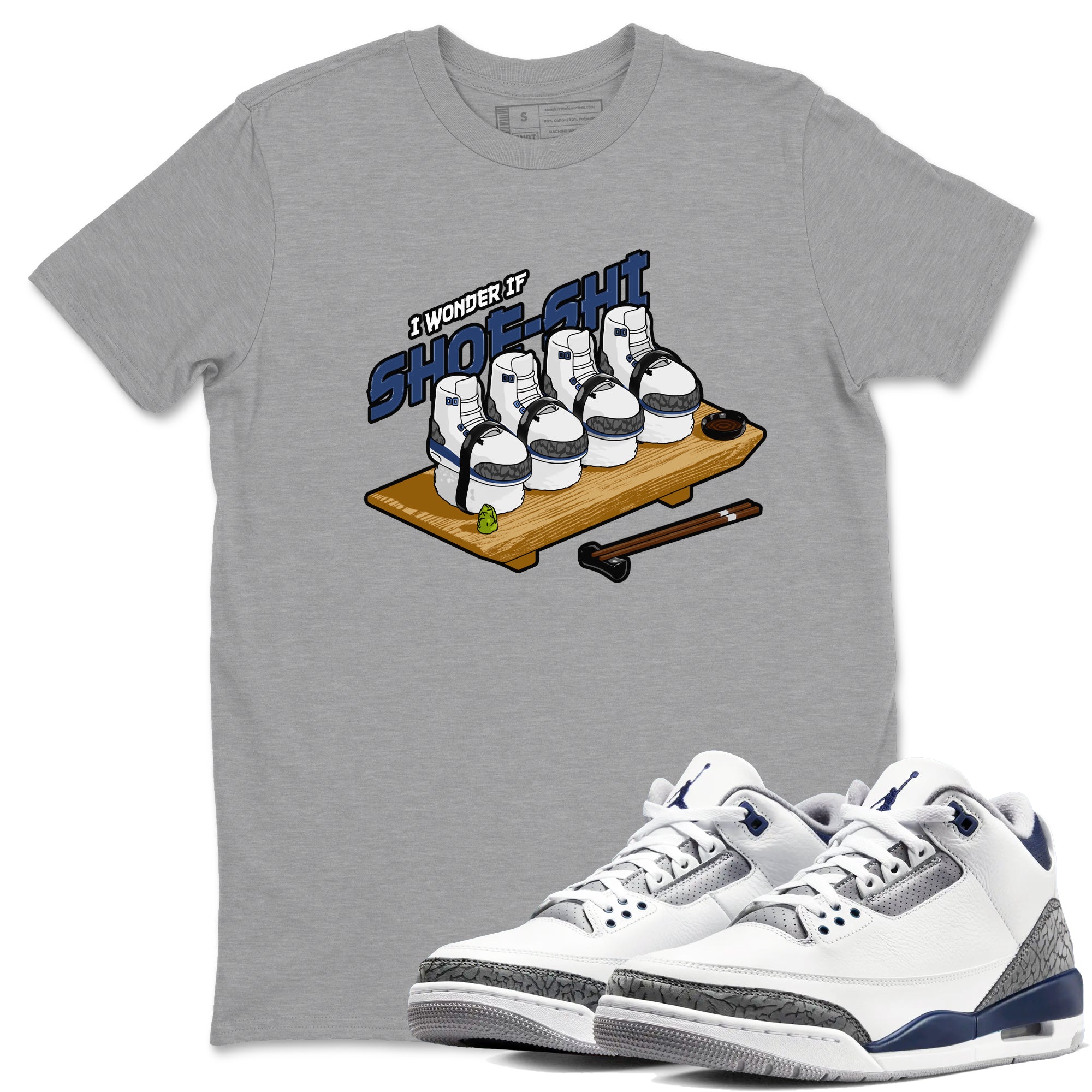 Shoe-Shi snkmatch Tees - Air Jordan 3 Midnight Navy 2023