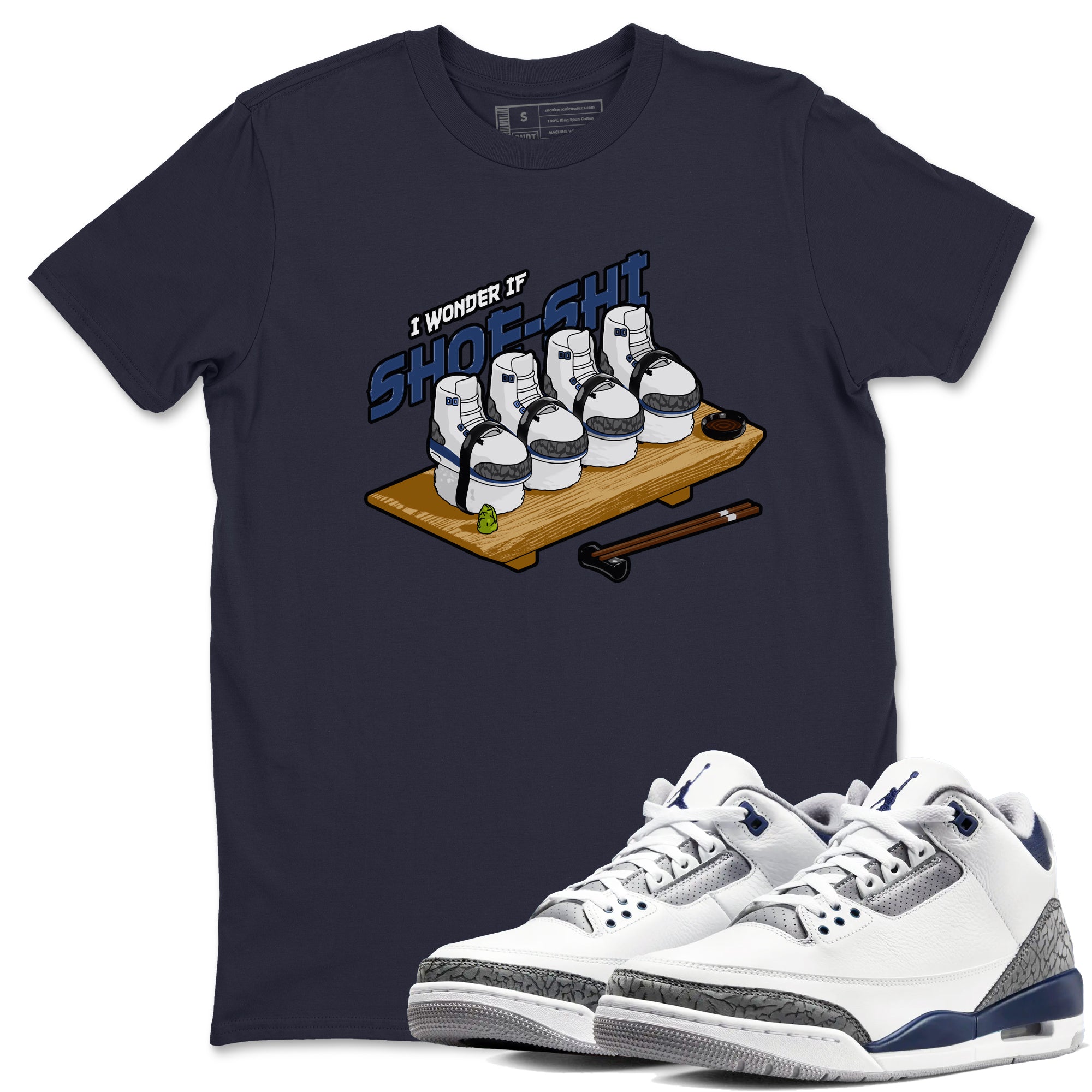 Shoe-Shi snkmatch Tees - Air Jordan 3 Midnight Navy 2023
