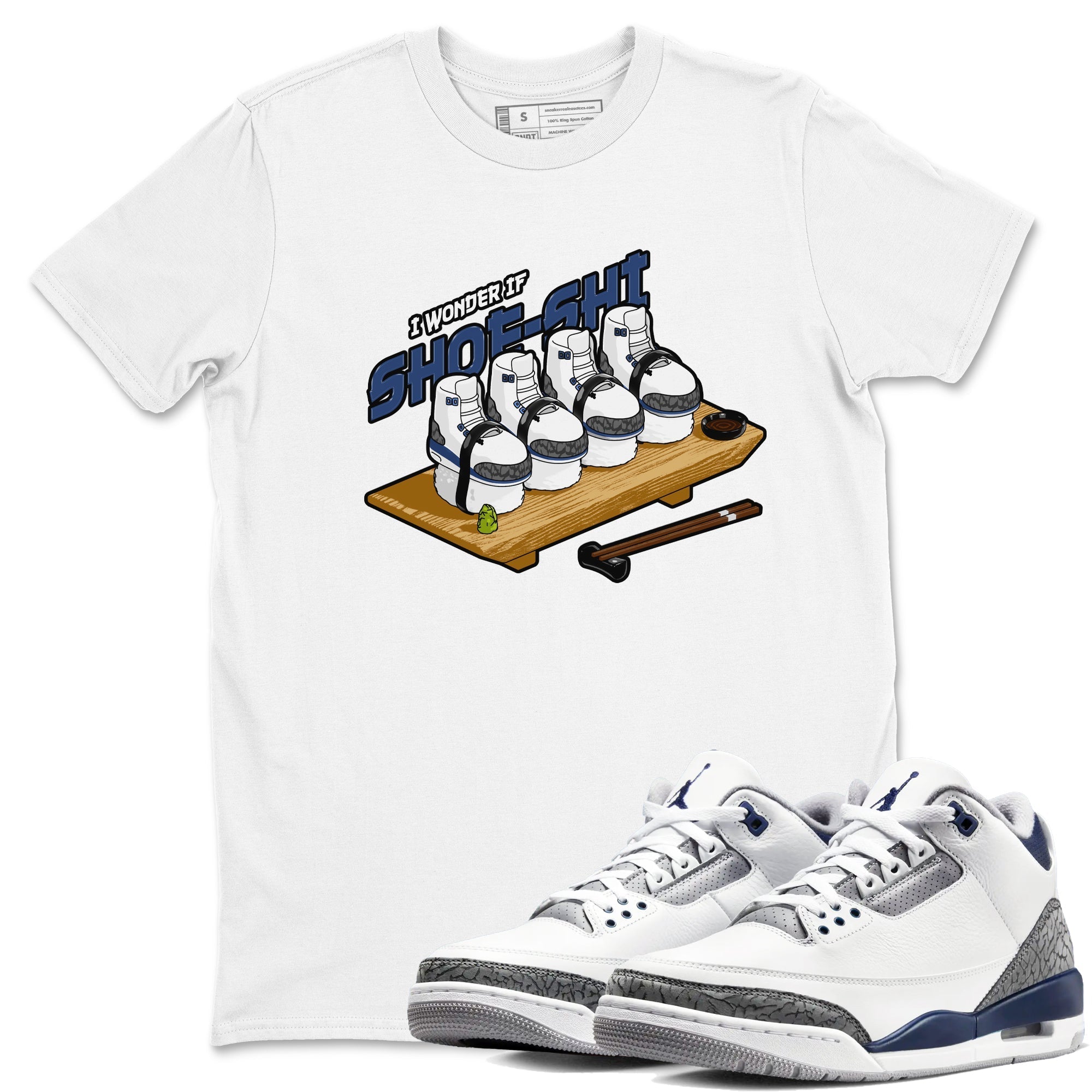 Shoe-Shi snkmatch Tees - Air Jordan 3 Midnight Navy 2023