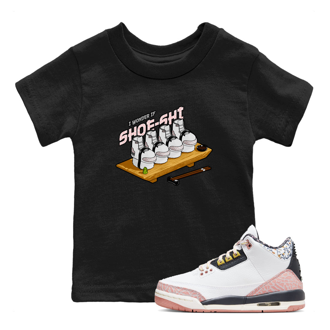 Shoe-Shi snkmatch Tees Kids - Air Jordan 3 Vintage Floral