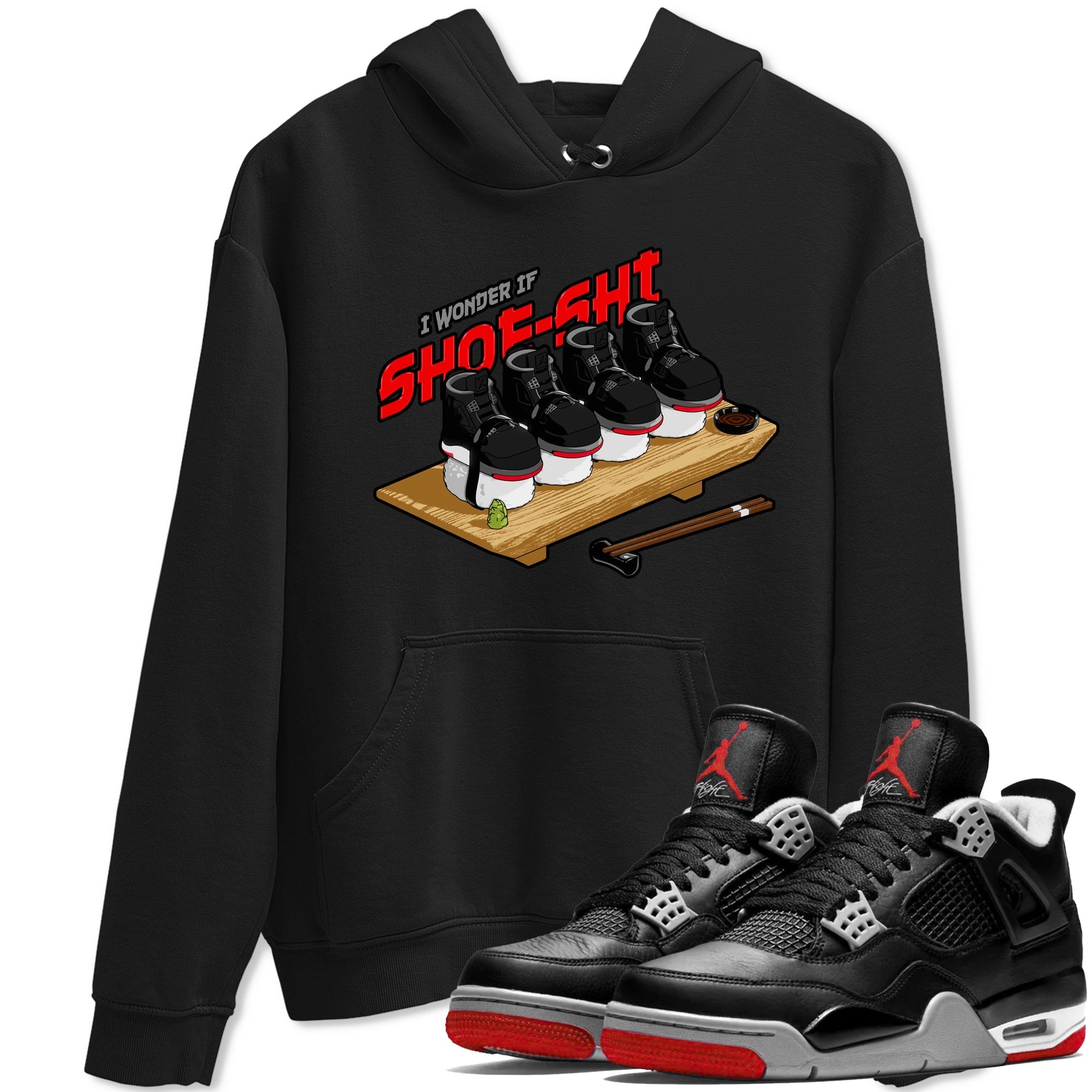 Shoe-Shi snkmatch Tee - Air Jordan 4 Bred Reimagined