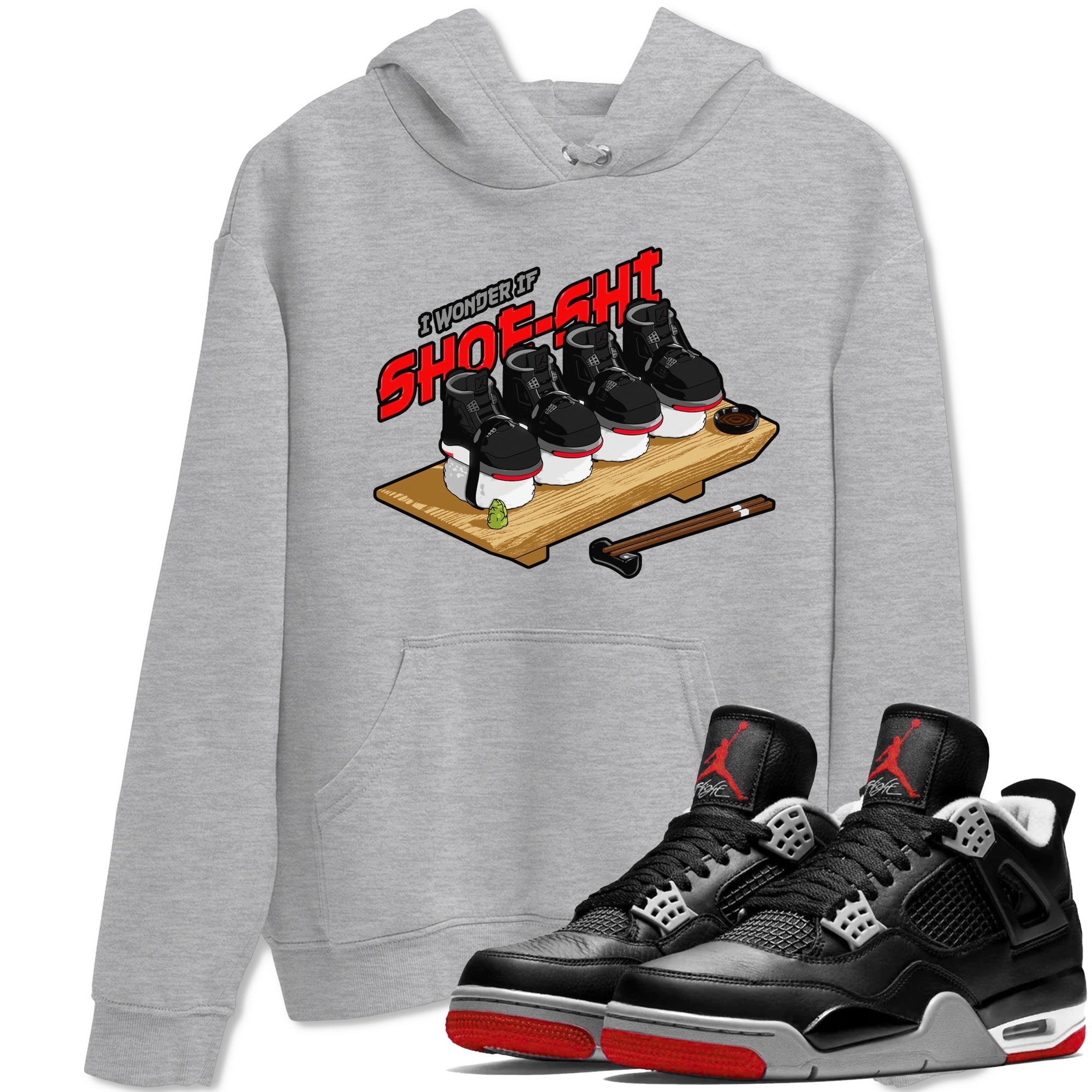 Shoe-Shi snkmatch Tee - Air Jordan 4 Bred Reimagined