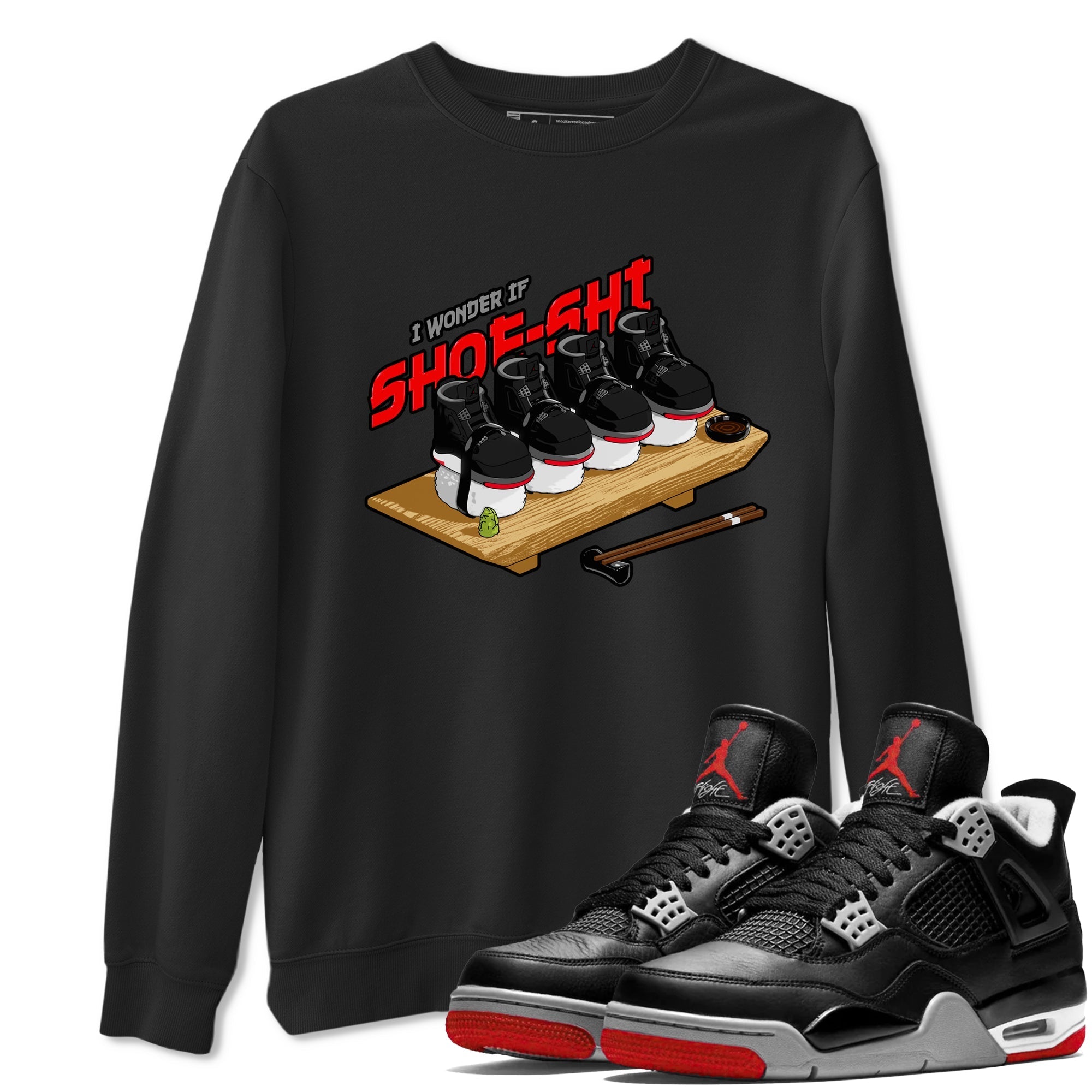Shoe-Shi snkmatch Tee - Air Jordan 4 Bred Reimagined