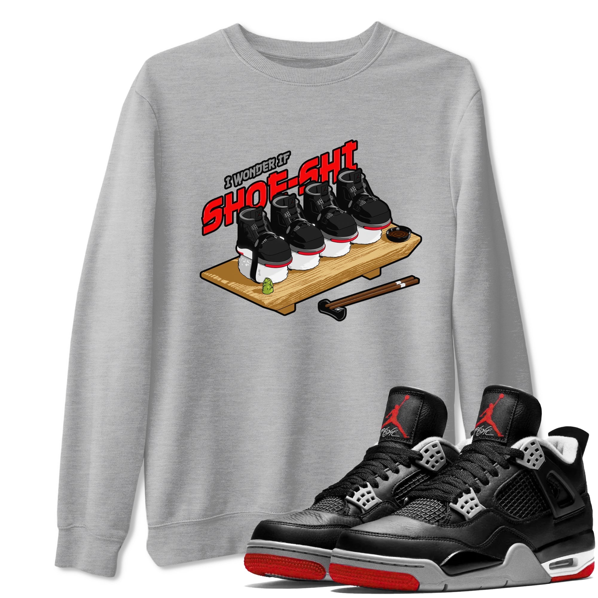 Shoe-Shi snkmatch Tee - Air Jordan 4 Bred Reimagined