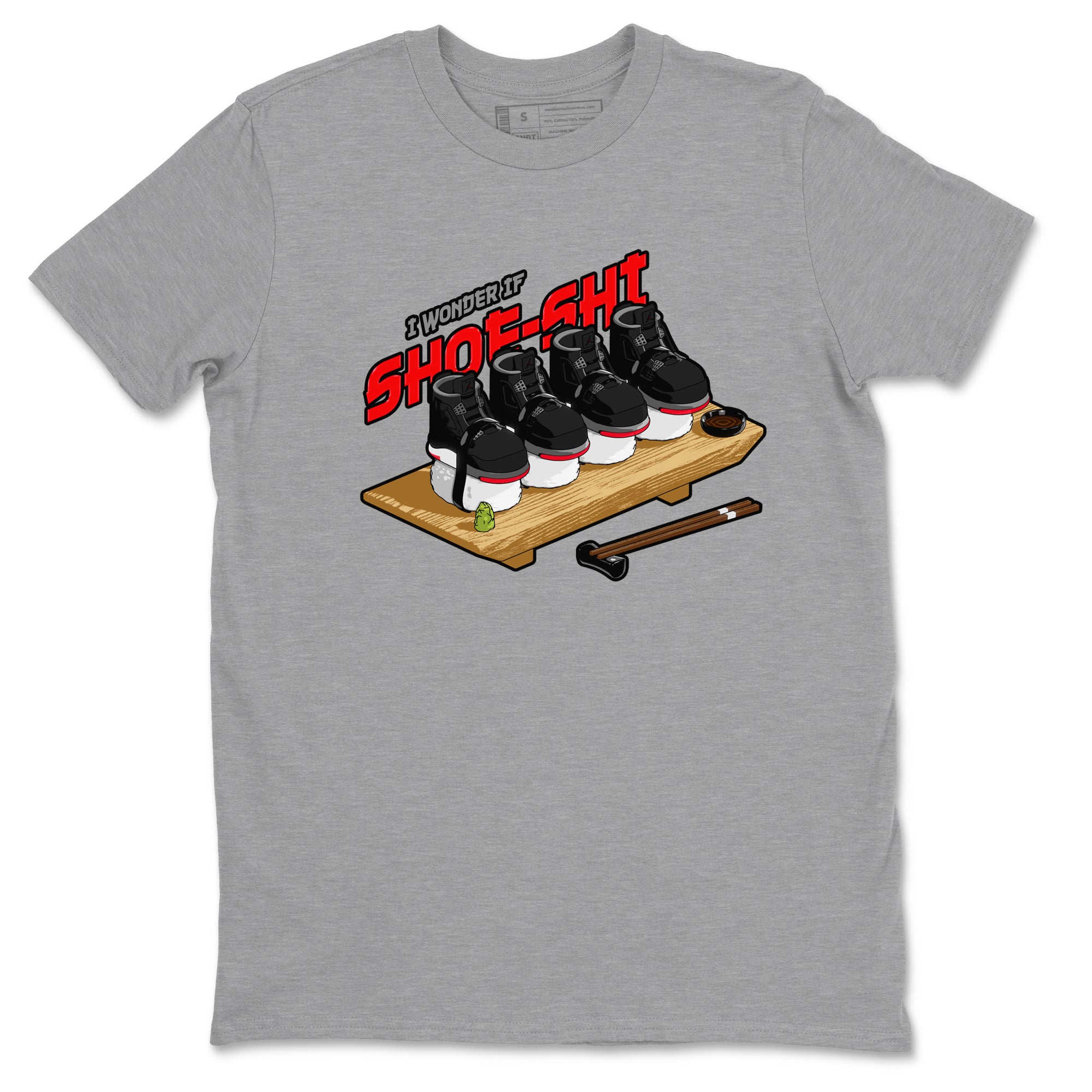 Shoe-Shi snkmatch Tee - Air Jordan 4 Bred Reimagined