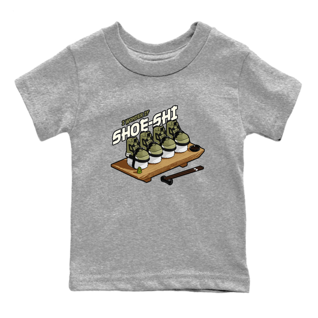 Shoe-Shi snkmatch Tee Kids - Air Jordan 4 Medium Olive