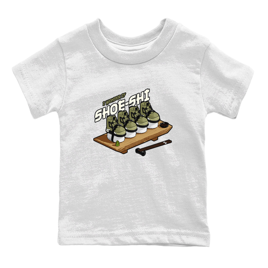 Shoe-Shi snkmatch Tee Kids - Air Jordan 4 Medium Olive