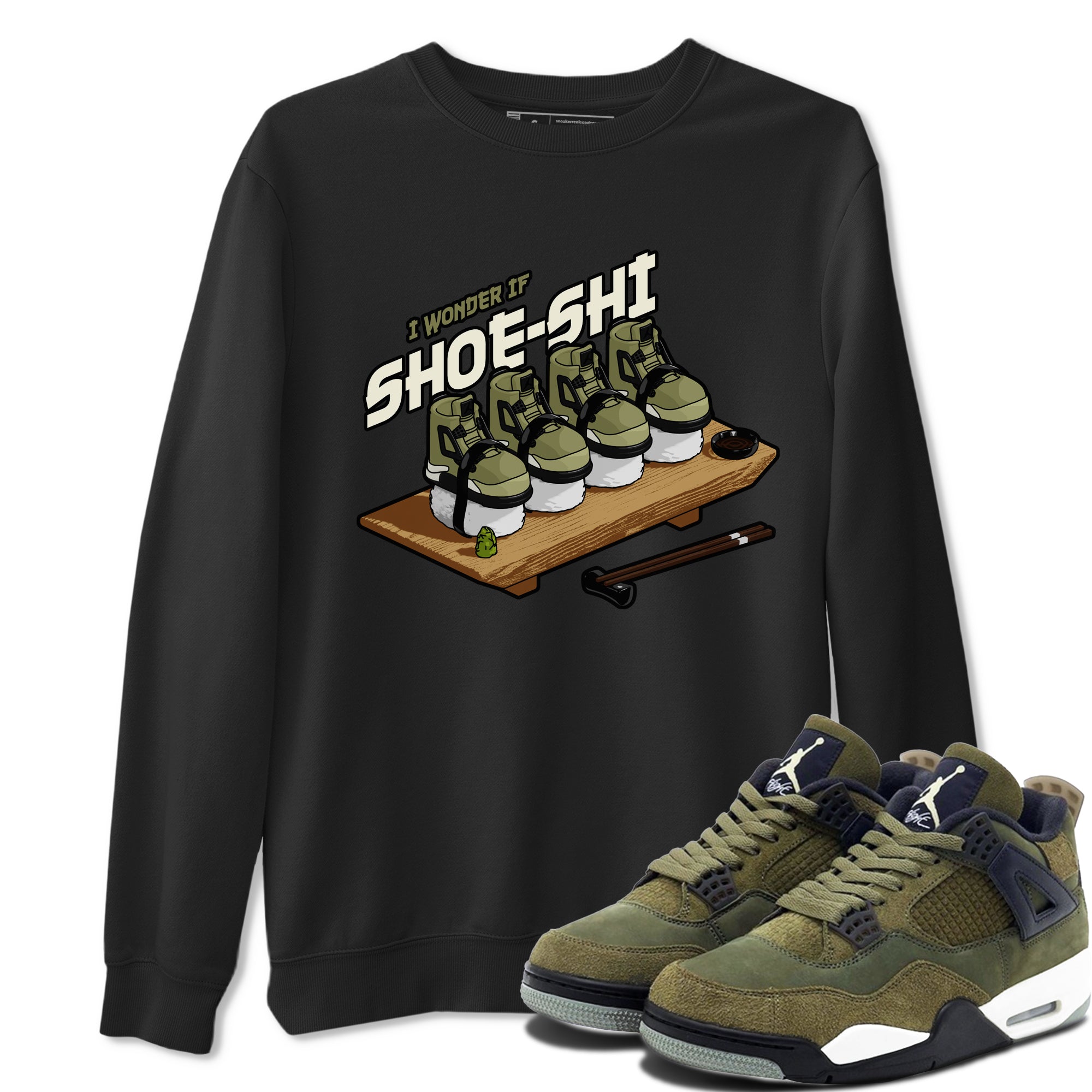 Shoe-Shi snkmatch Tee - Air Jordan 4 Medium Olive