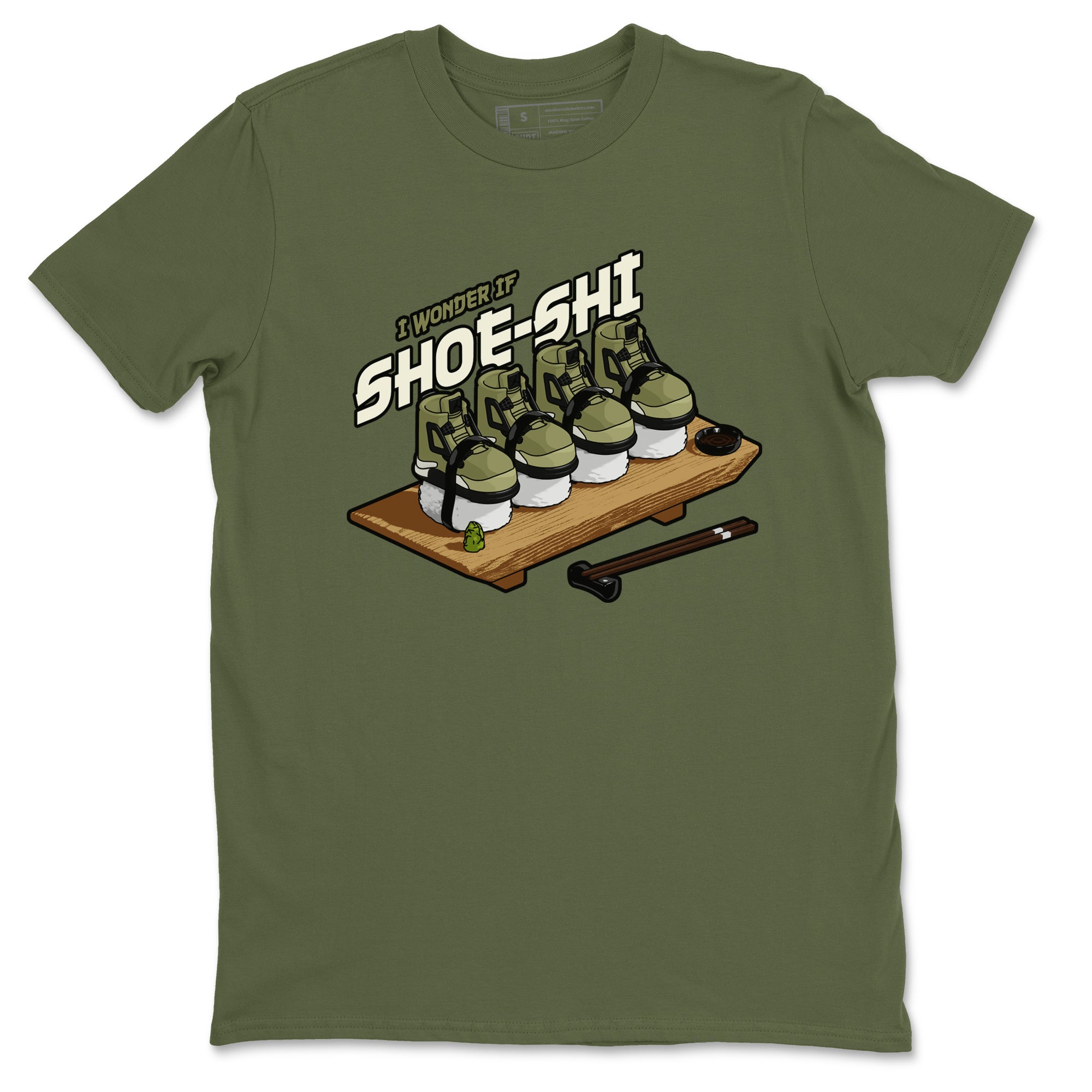 Shoe-Shi snkmatch Tee - Air Jordan 4 Medium Olive