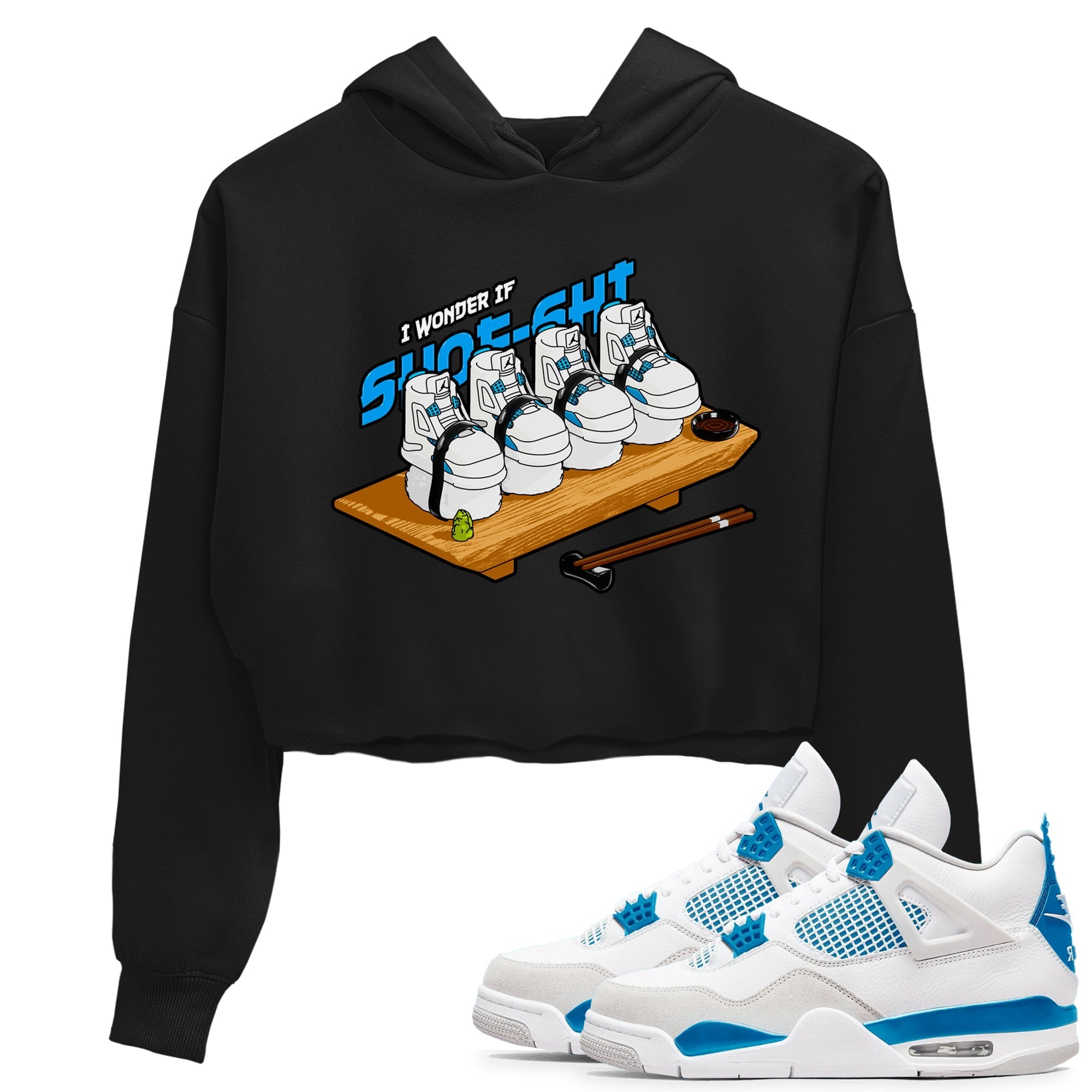 Shoe-Shi snkmatch Women's Top - Air Jordan 4 Military Blue