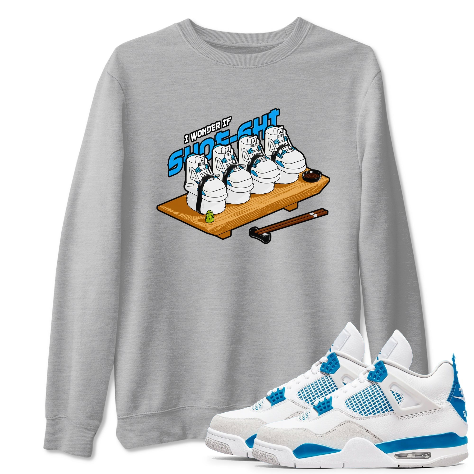 Shoe-Shi snkmatch Tees - Air Jordan 4 Military Blue