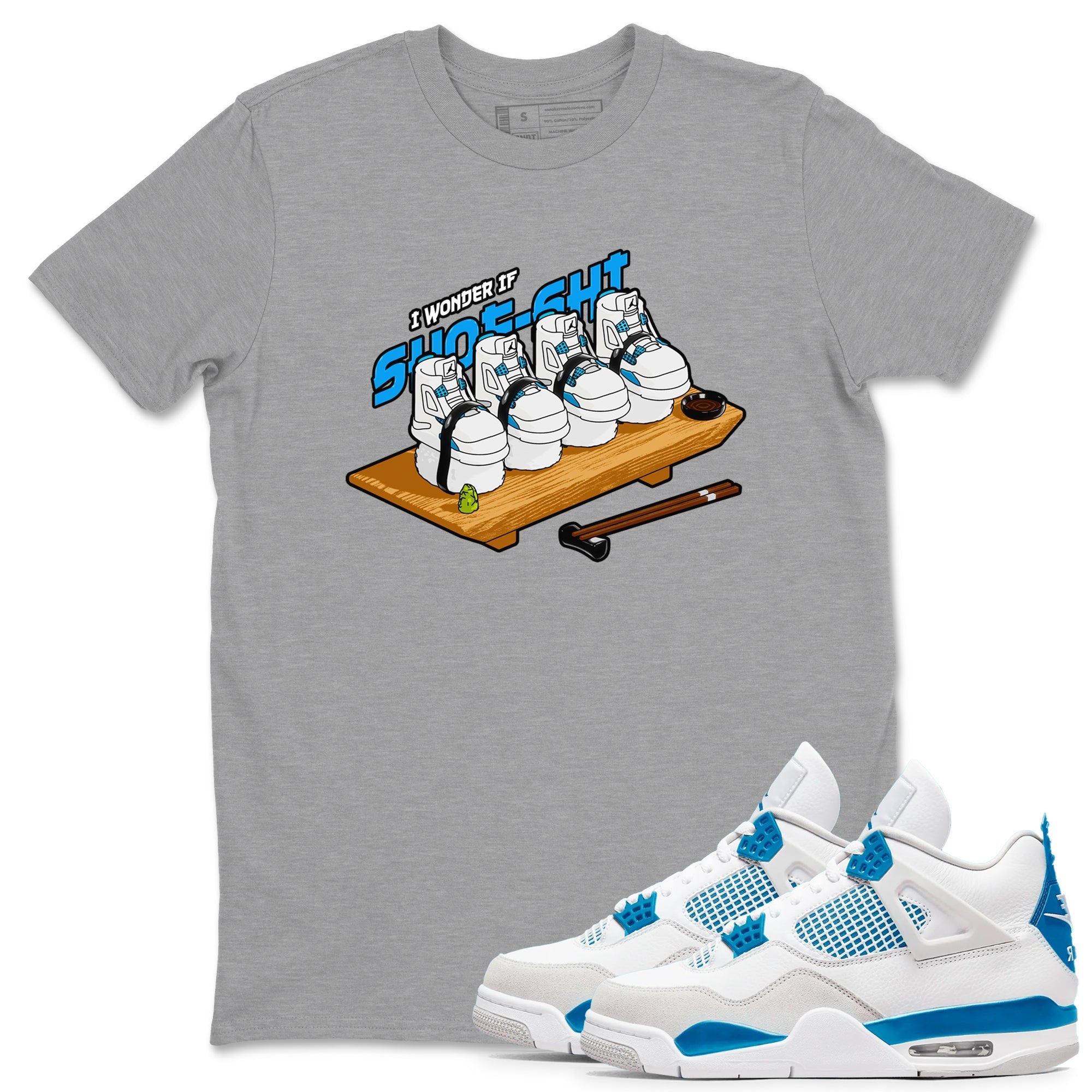Shoe-Shi snkmatch Tees - Air Jordan 4 Military Blue