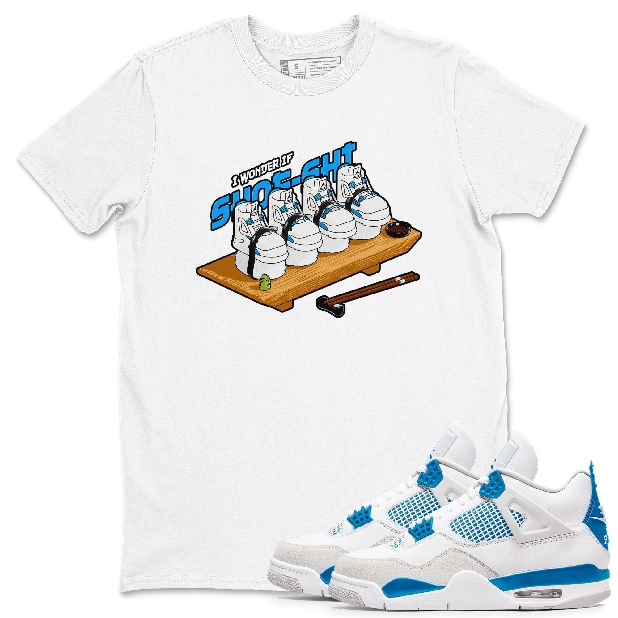 Shoe-Shi snkmatch Tees - Air Jordan 4 Military Blue