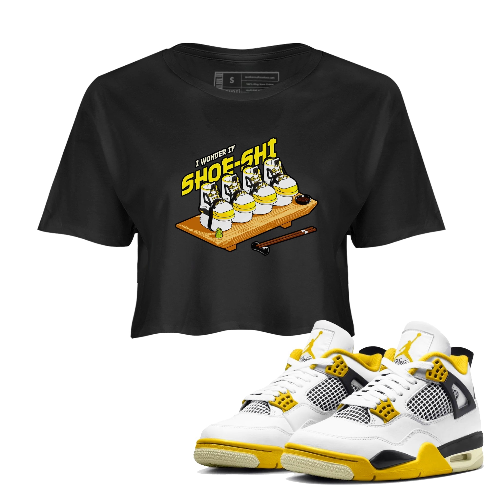 Shoe-Shi snkmatch Women's Top - Air Jordan 4 Vivid Sulfur