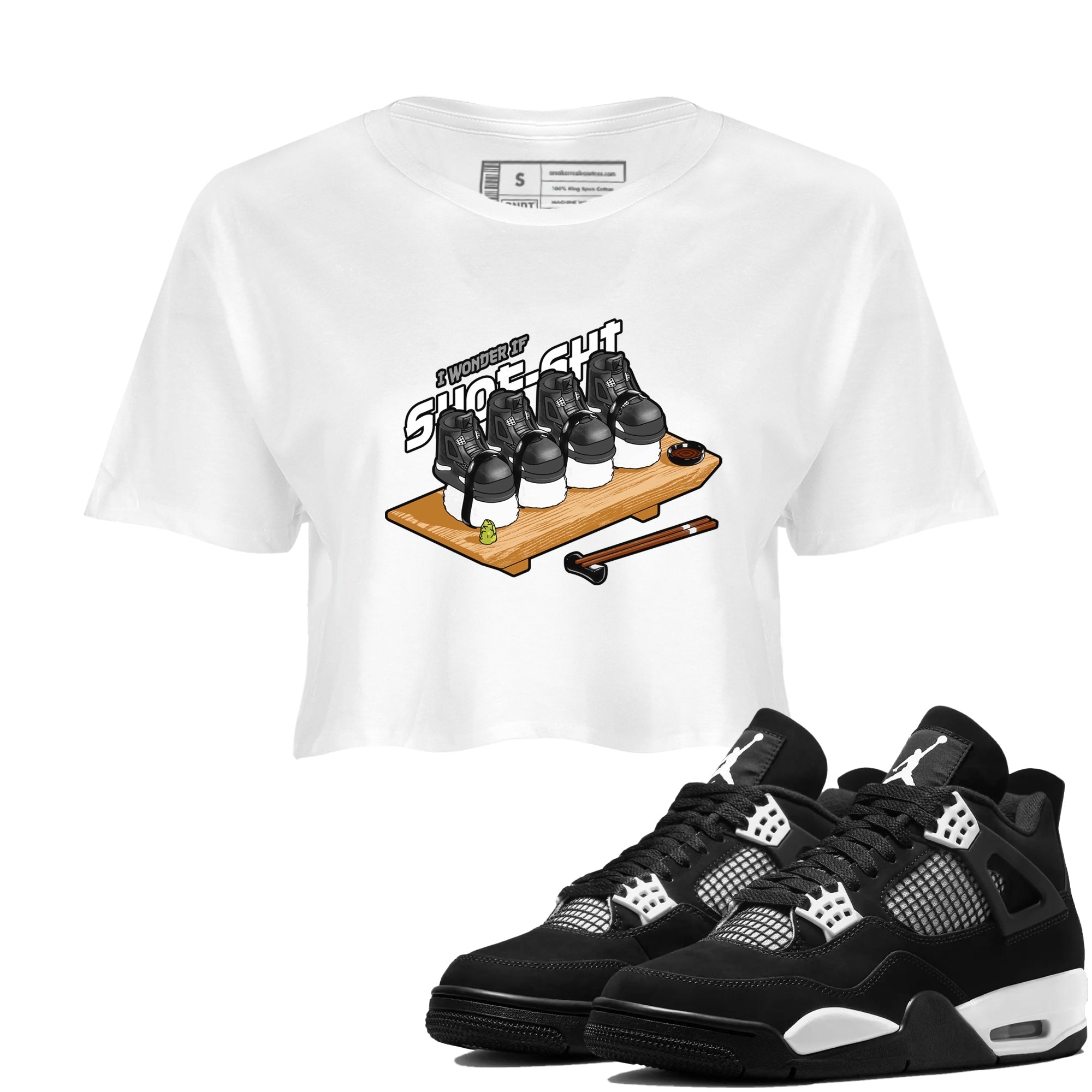 Shoe-Shi snkmatch Women's Top - Air Jordan 4 White Thunder