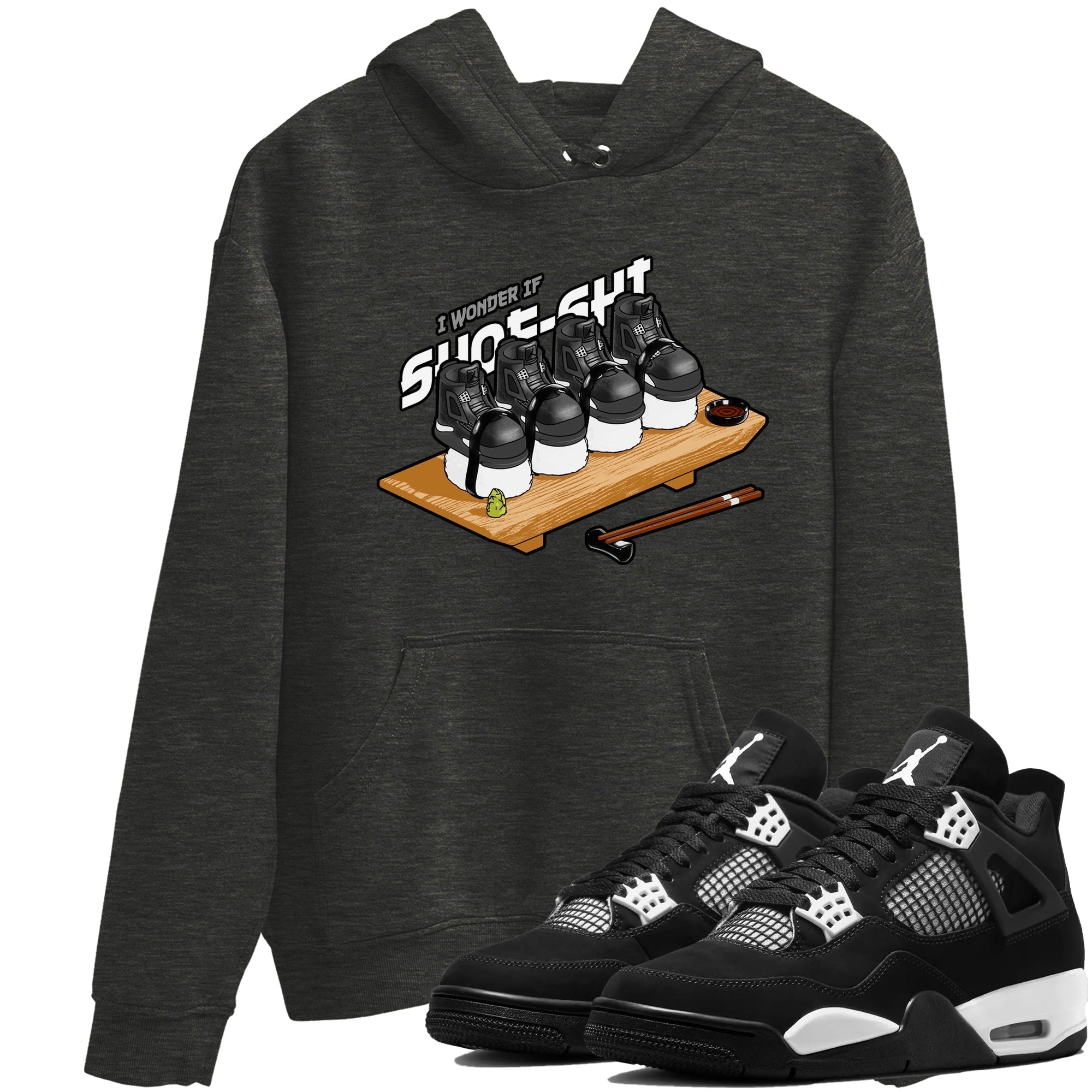 Shoe-Shi snkmatch Tees - Air Jordan 4 White Thunder