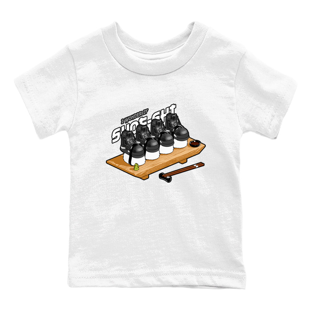 Shoe-Shi snkmatch Tees Kids - Air Jordan 4 White Thunder