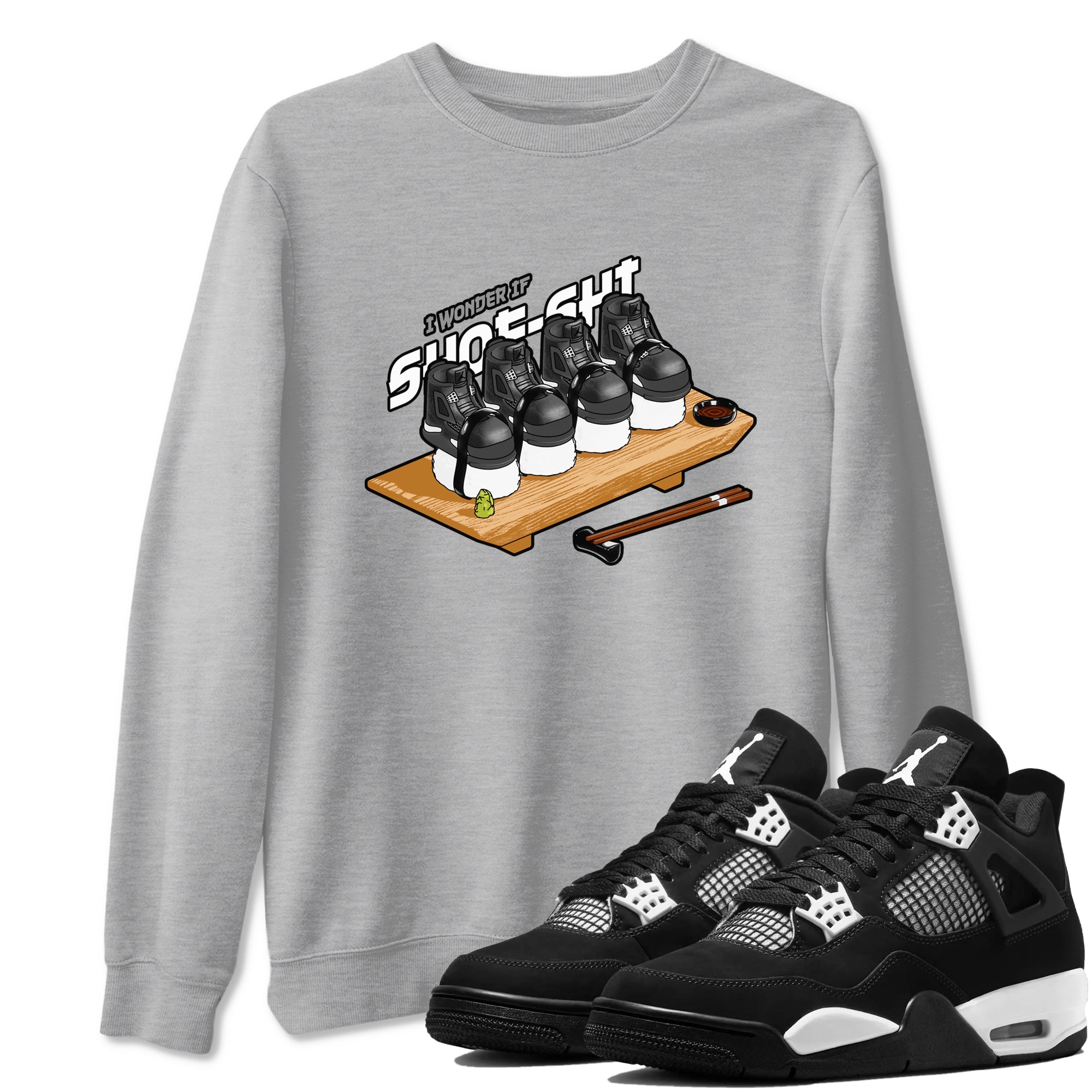 Shoe-Shi snkmatch Tees - Air Jordan 4 White Thunder