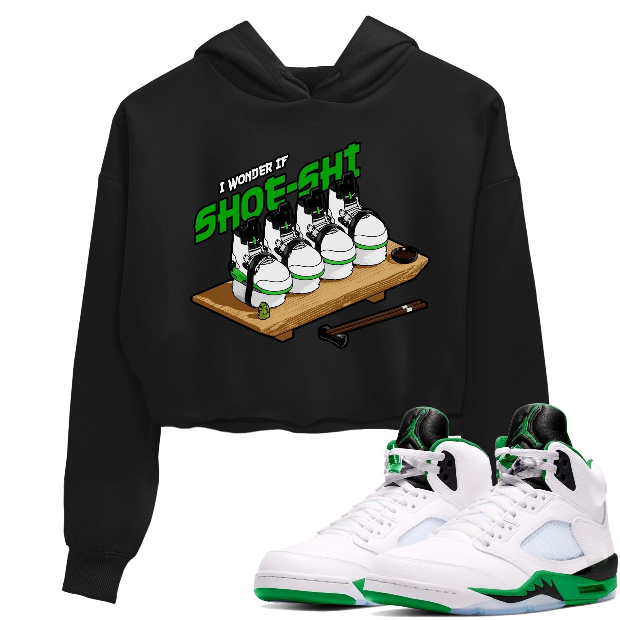 Shoe-Shi snkmatch Women's Top - Air Jordan 5 Lucky Green