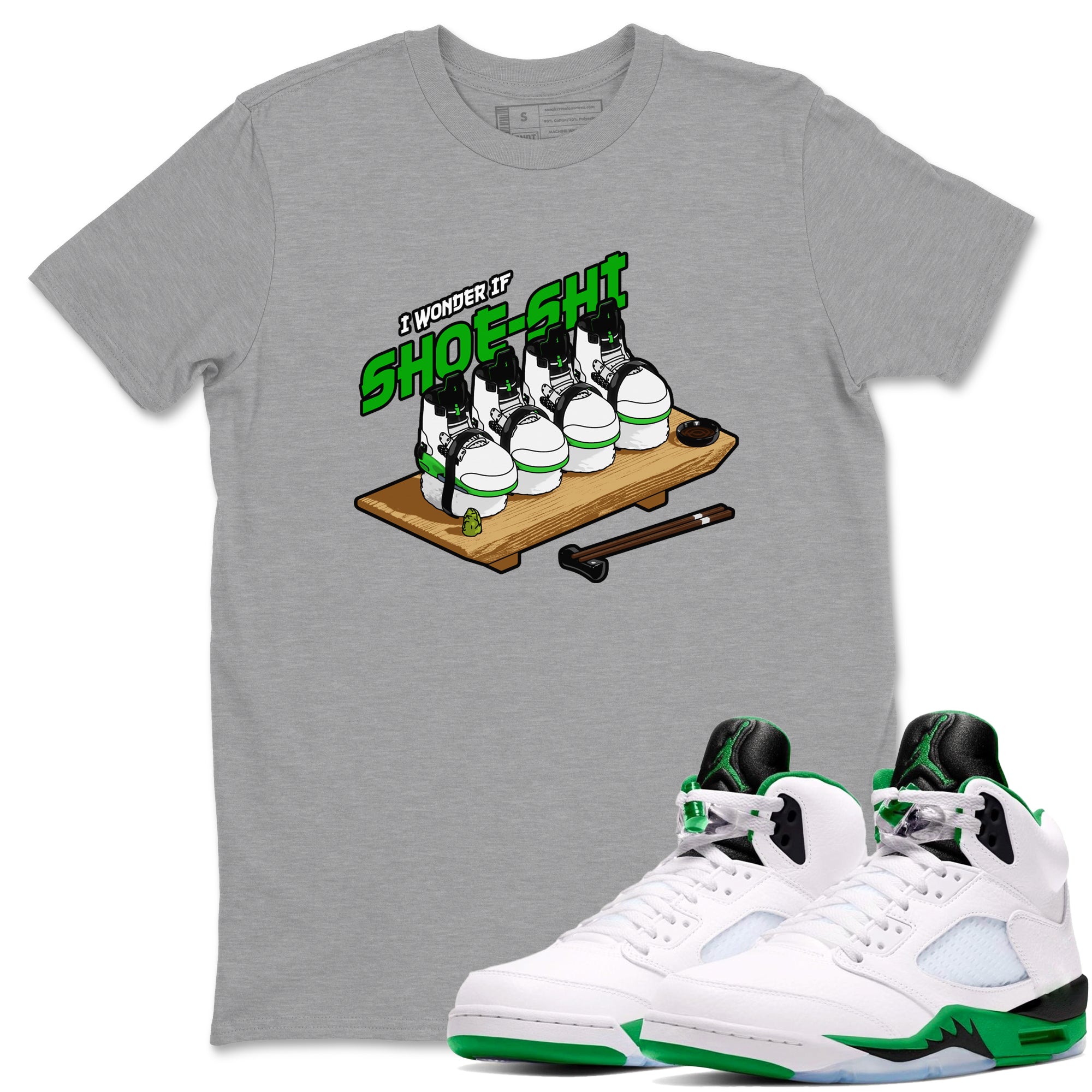 Shoe-Shi snkmatch Tee - Air Jordan 5 Lucky Green