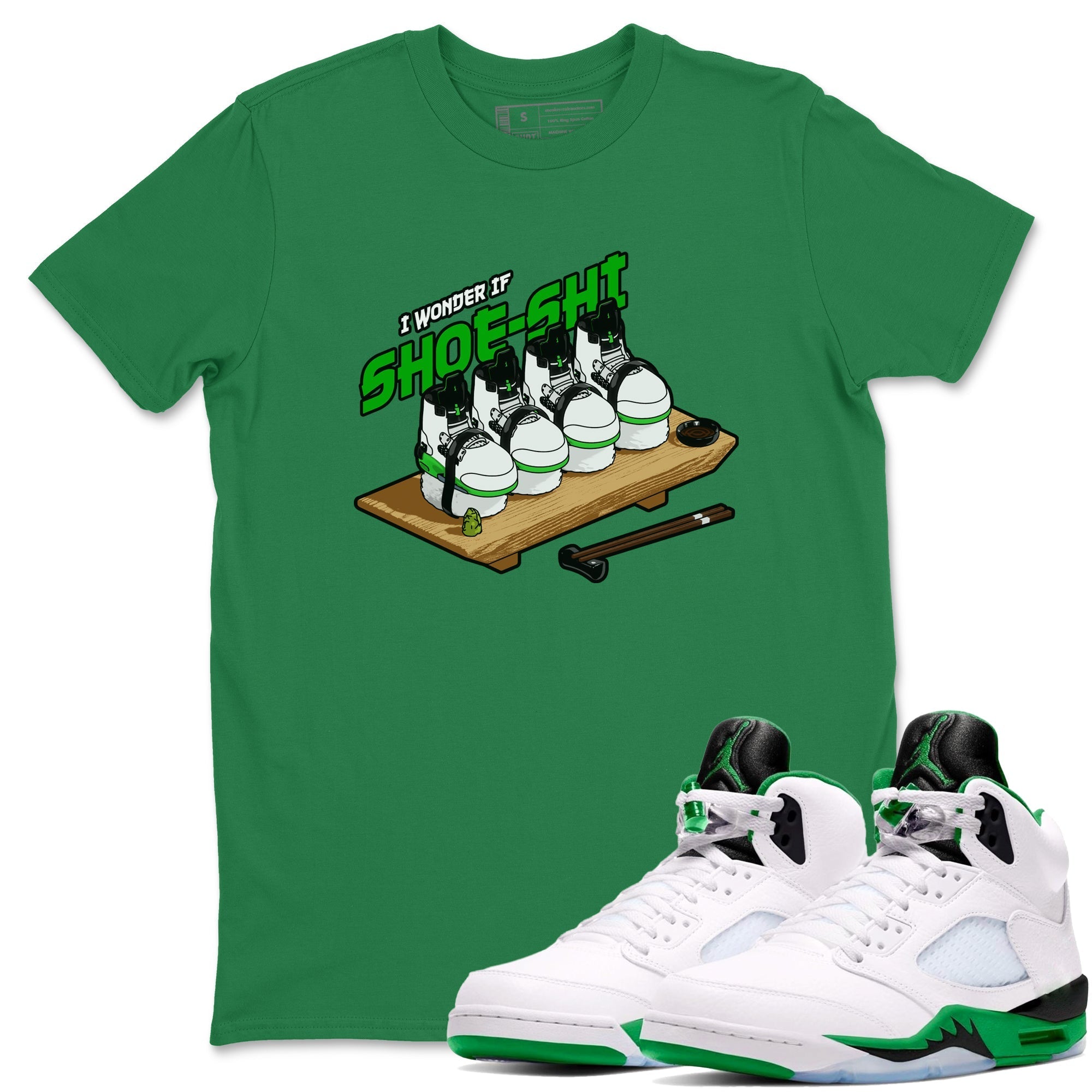 Shoe-Shi snkmatch Tee - Air Jordan 5 Lucky Green