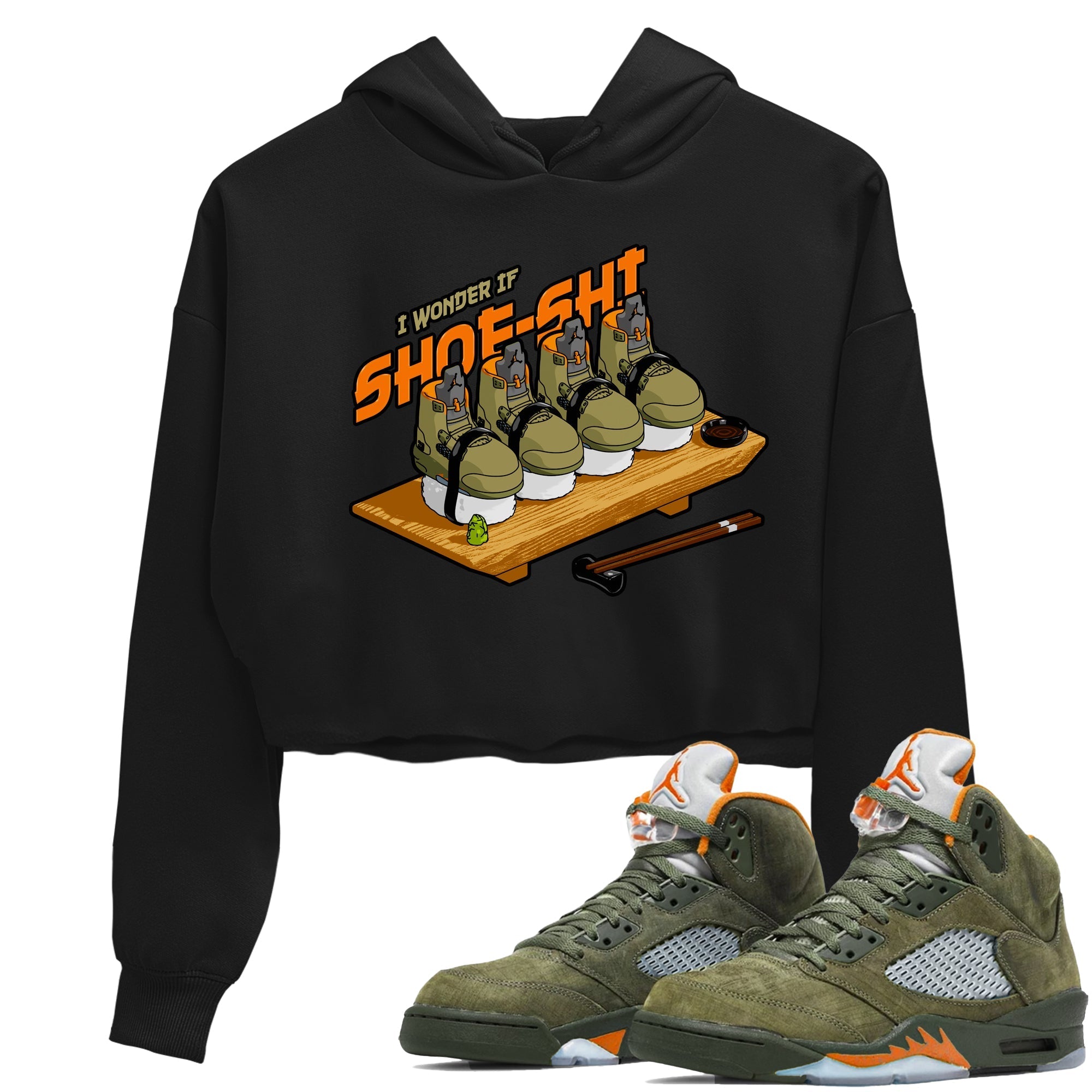 Shoe-Shi snkmatch Women's Top - Air Jordan 5 Olive