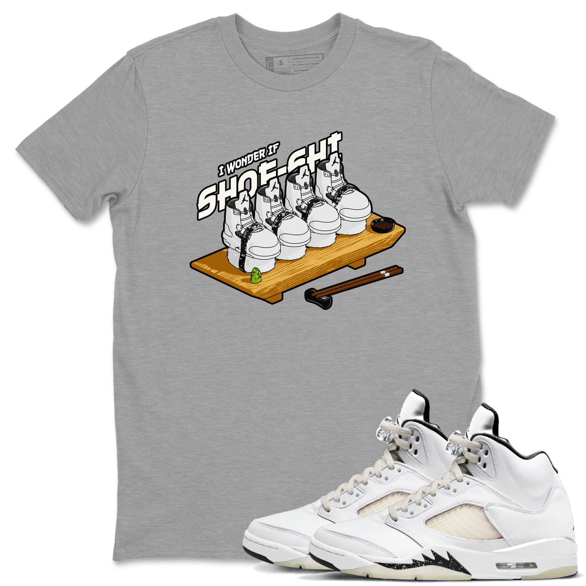 Shoe-Shi snkmatch Tees - Air Jordan 5 Sail