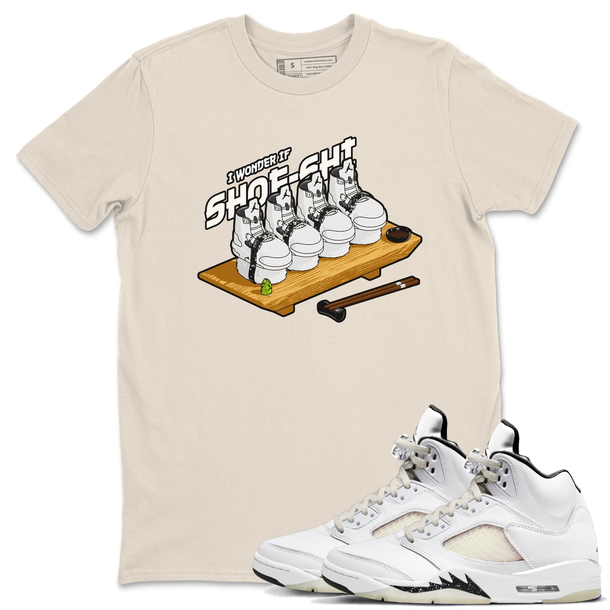 Shoe-Shi snkmatch Tees - Air Jordan 5 Sail